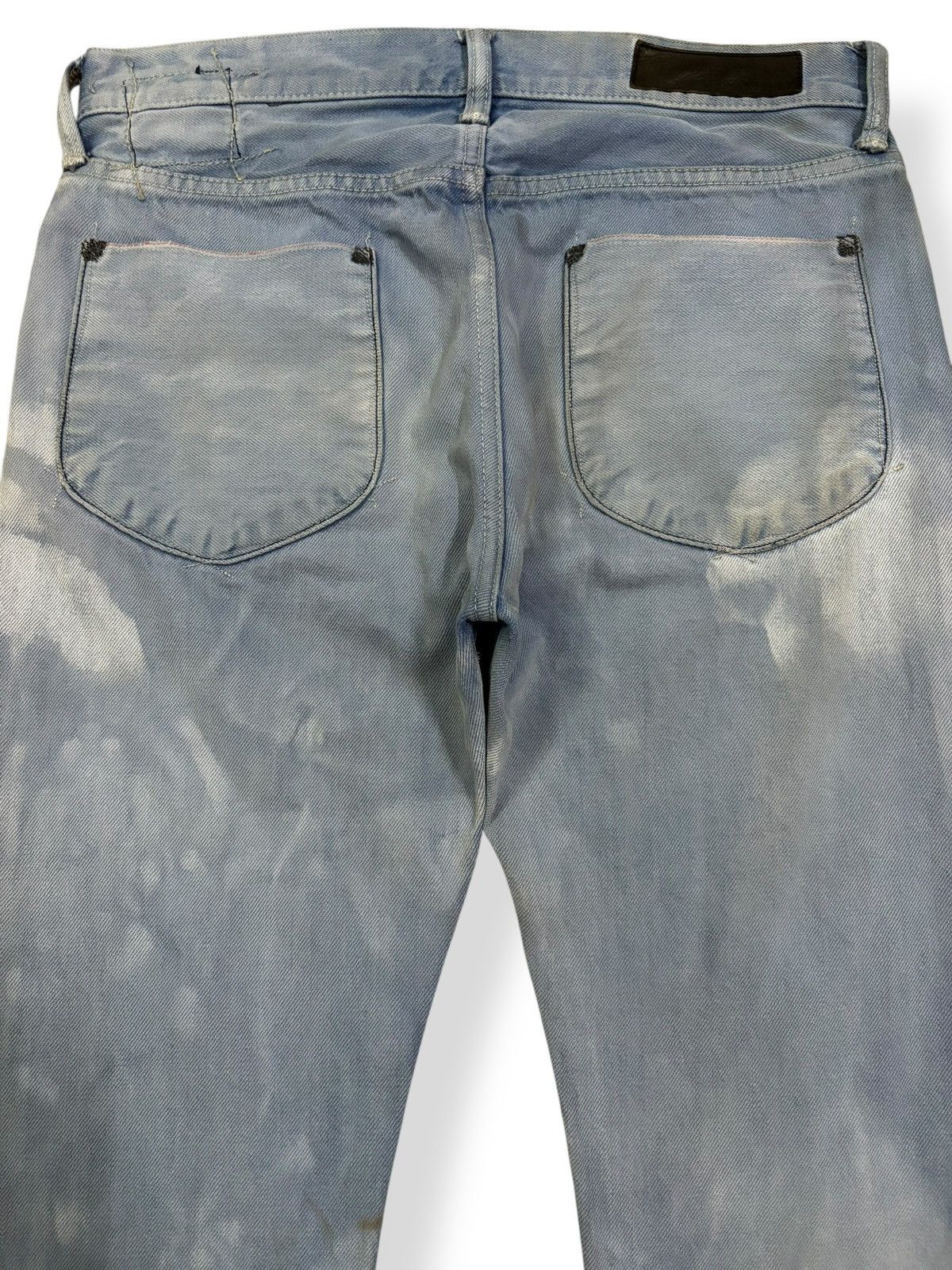 Hysteric Glamour Vintage Kuro Selvedge Acid Wash Distressed Grunge Jeans Size US 30 / EU 46 - 12 Thumbnail