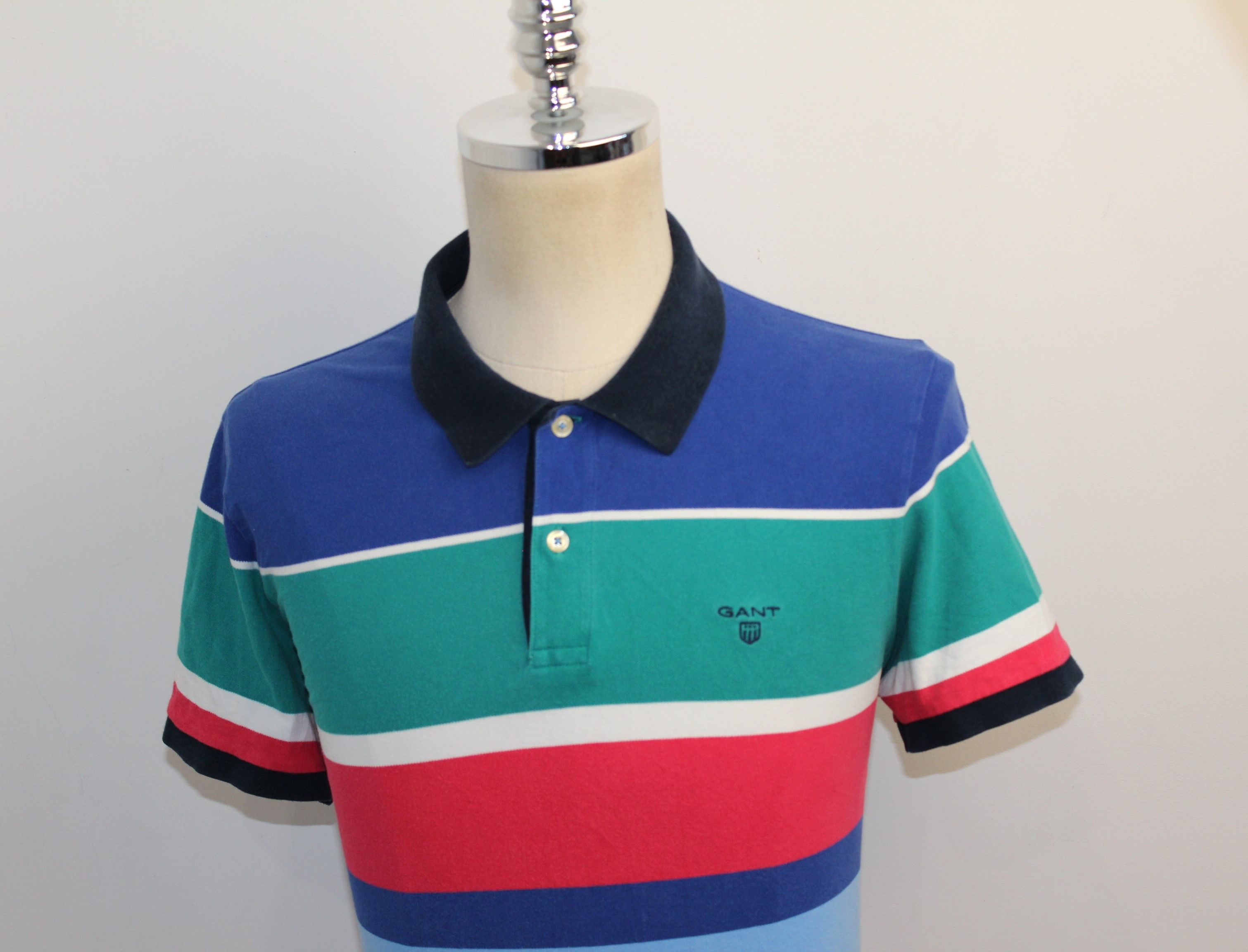 Gant Men's Gant Short Sleeve Striped polo shirt top Size US L / EU 52-54 / 3 - 4 Thumbnail