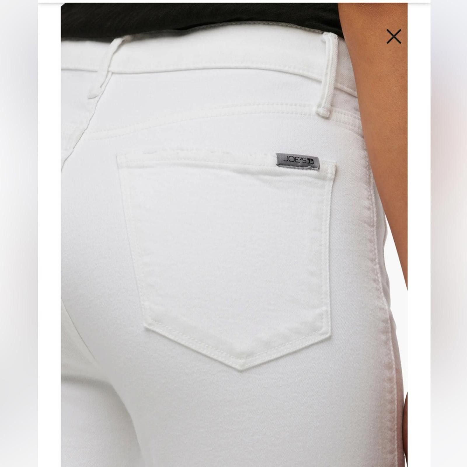 Designer Joe’s Jeans High Rise Crop Bootcut Jeans Size 31 White Size 31" - 4 Thumbnail
