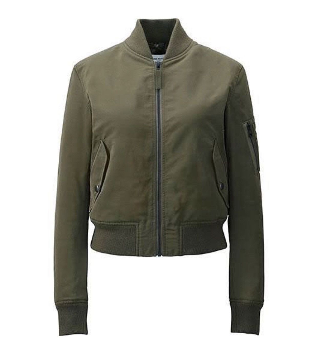 Uniqlo Uniqlo x Carine Roitfeld Crop Top Bomber Jacket Size M / US 6-8 / IT 42-44 - 3 Thumbnail