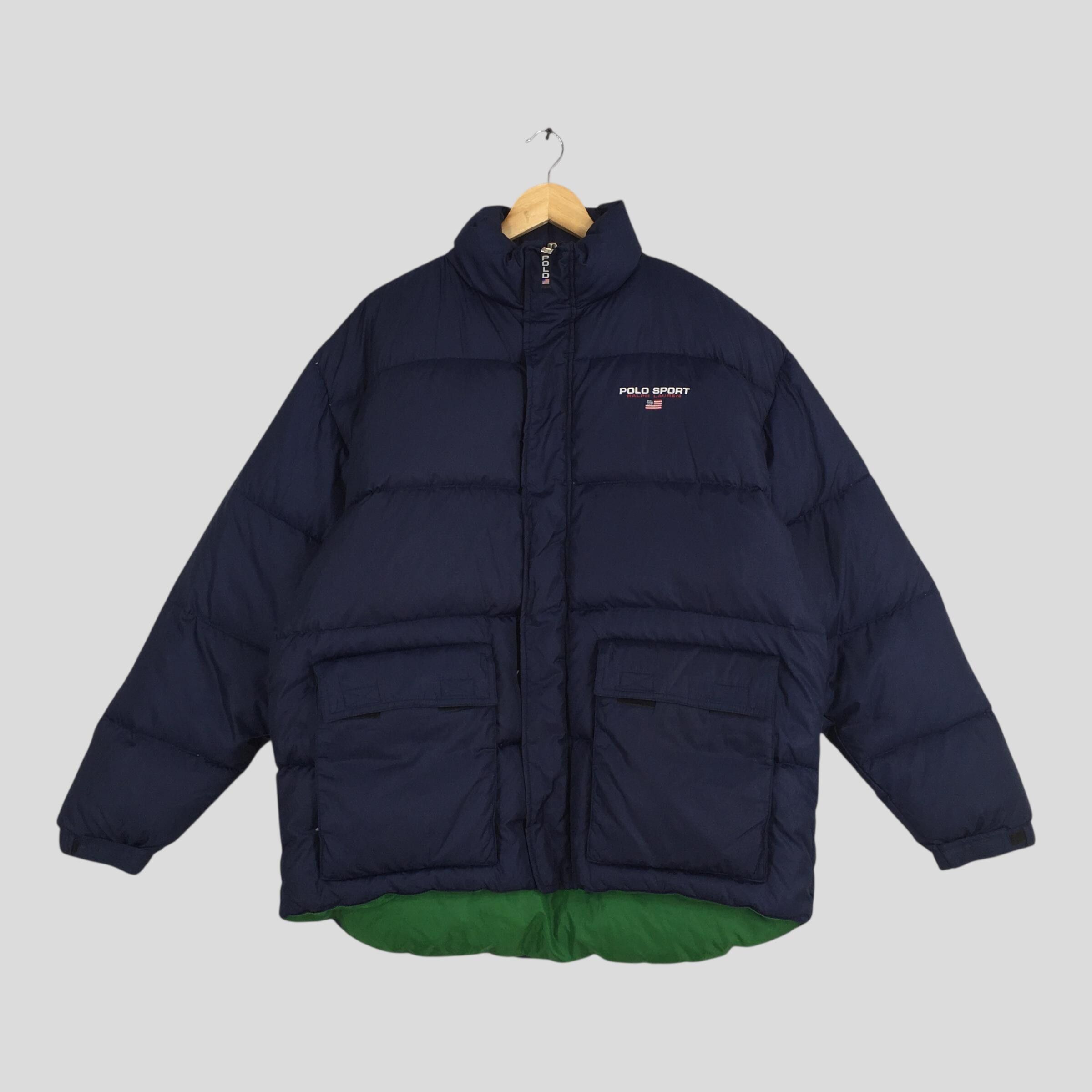 Vintage 90's Polo Sport Puffer Bomber Jacket Medium