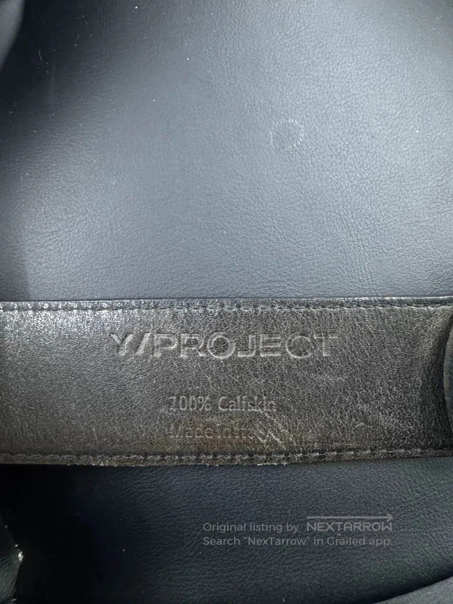 Y/Project Y/project Black Leather Belt. Size ONE SIZE - 2 Thumbnail