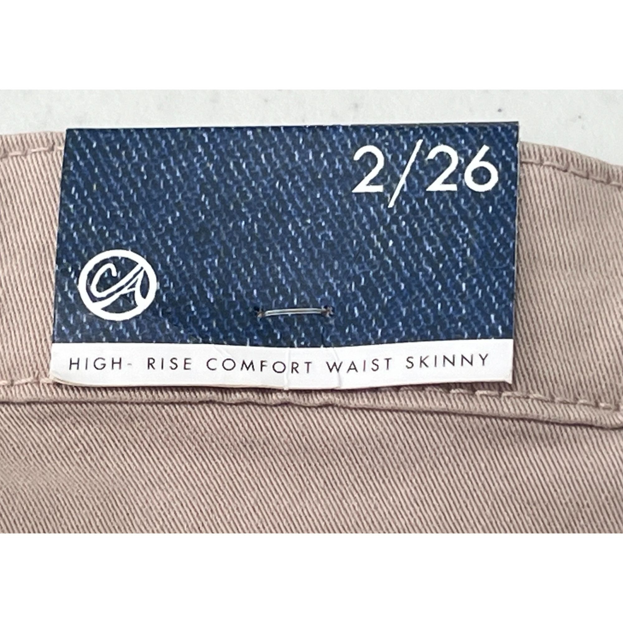 Other Curve Appeal - Women's Pants High Waist Comfort Skinny - Bei Size 26" / US 2 / IT 38 - 11 Thumbnail