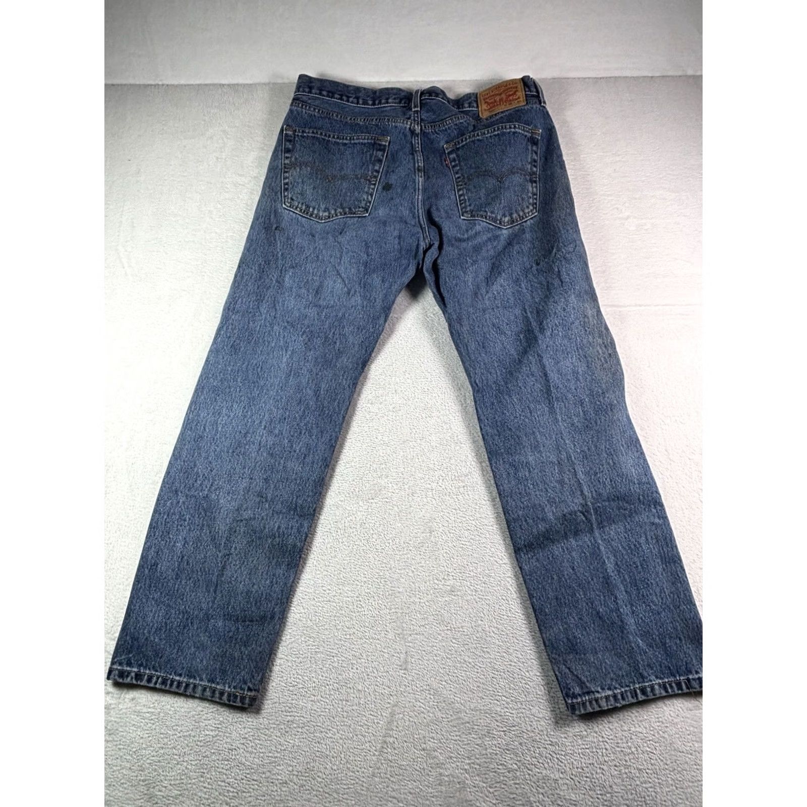 Levi's Levi's 505 Jeans Men's 36x29 Straight Leg Medium Wash Denim Workwear Cotton Jeans Regular Vintage: No Logo Button Zipper 5-Pocket 90s USA Cowboy Size US 36 / EU 52 - 2 Thumbnail