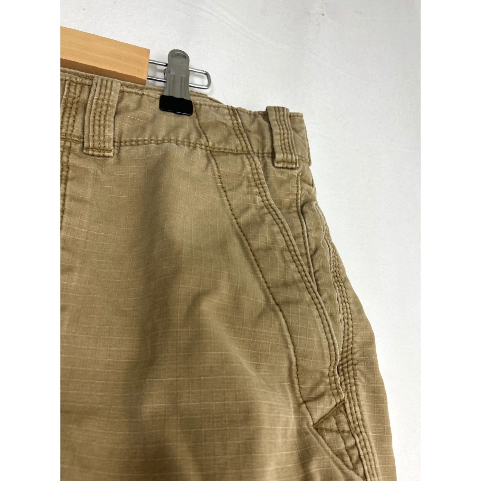 Eddie Bauer Eddie Bauer Mens Cargo Shorts Khaki 36 Cotton Textured Beige Beige Colored 36 Mens Cargo Shorts Size US 36 / EU 52 - 6 Thumbnail