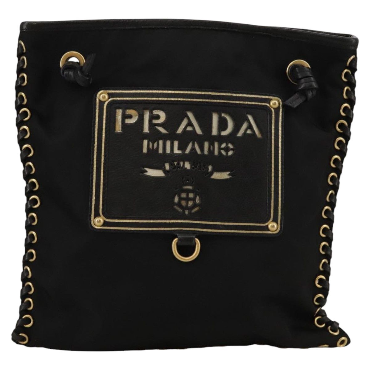 Prada Re-Nylon Black Synthetic Shoulder Bag (Pre-Owned) Size ONE SIZE - 1 Thumbnail