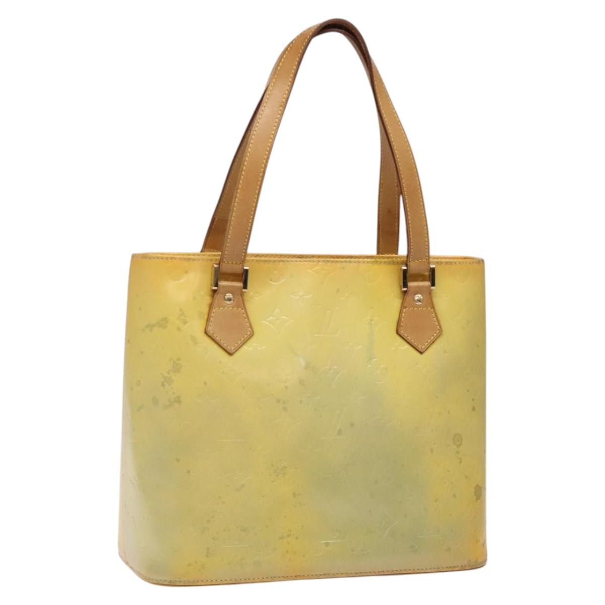 Louis Vuitton LOUIS VUITTON Monogram Vernis Houston Hand Bag Gris M91053 Size ONE SIZE - 1 Thumbnail
