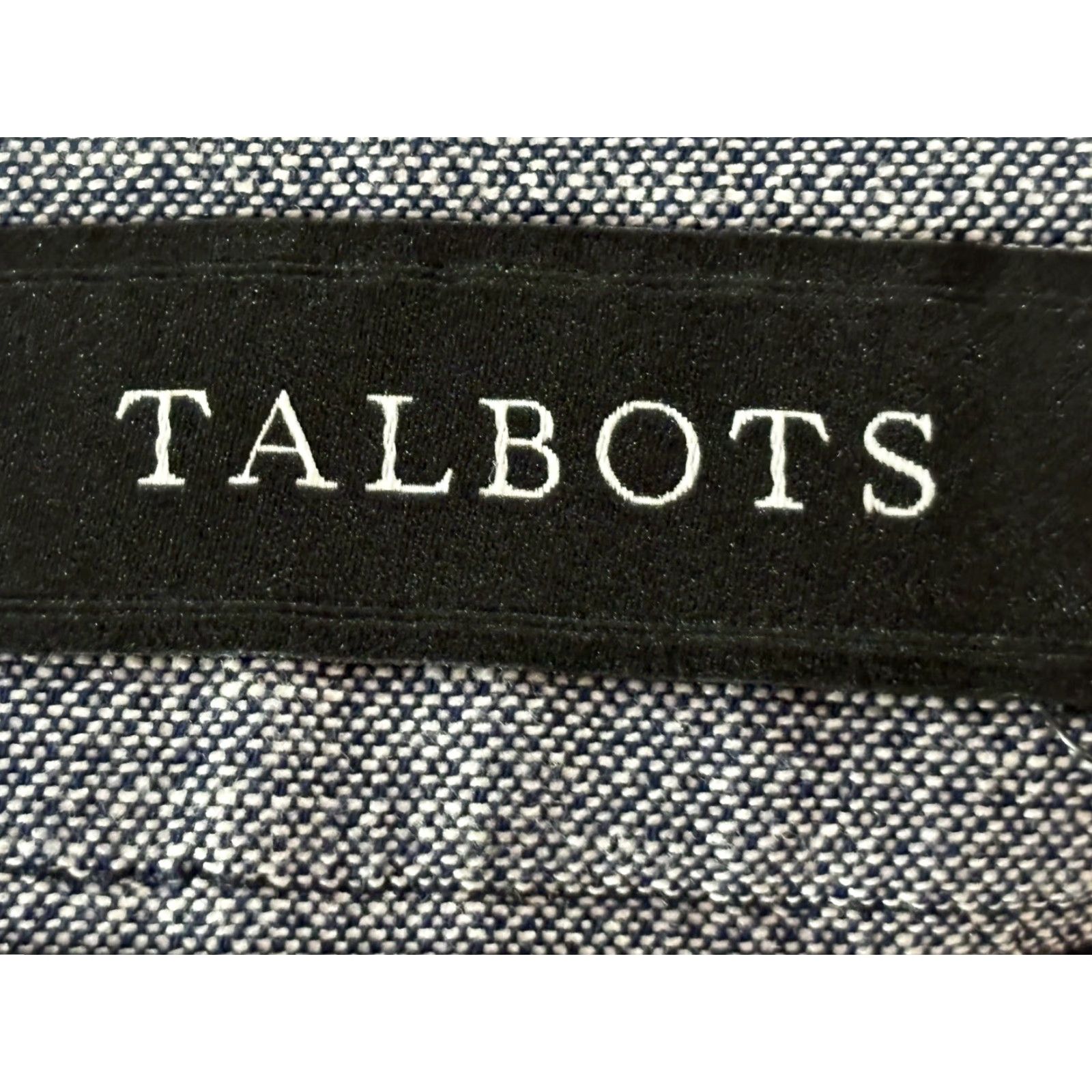 Talbots TALBOTS Plus Size 24W Hampshire Ankle Pants Blue with Buttons Womens Size 42" / US 20 - 7 Thumbnail