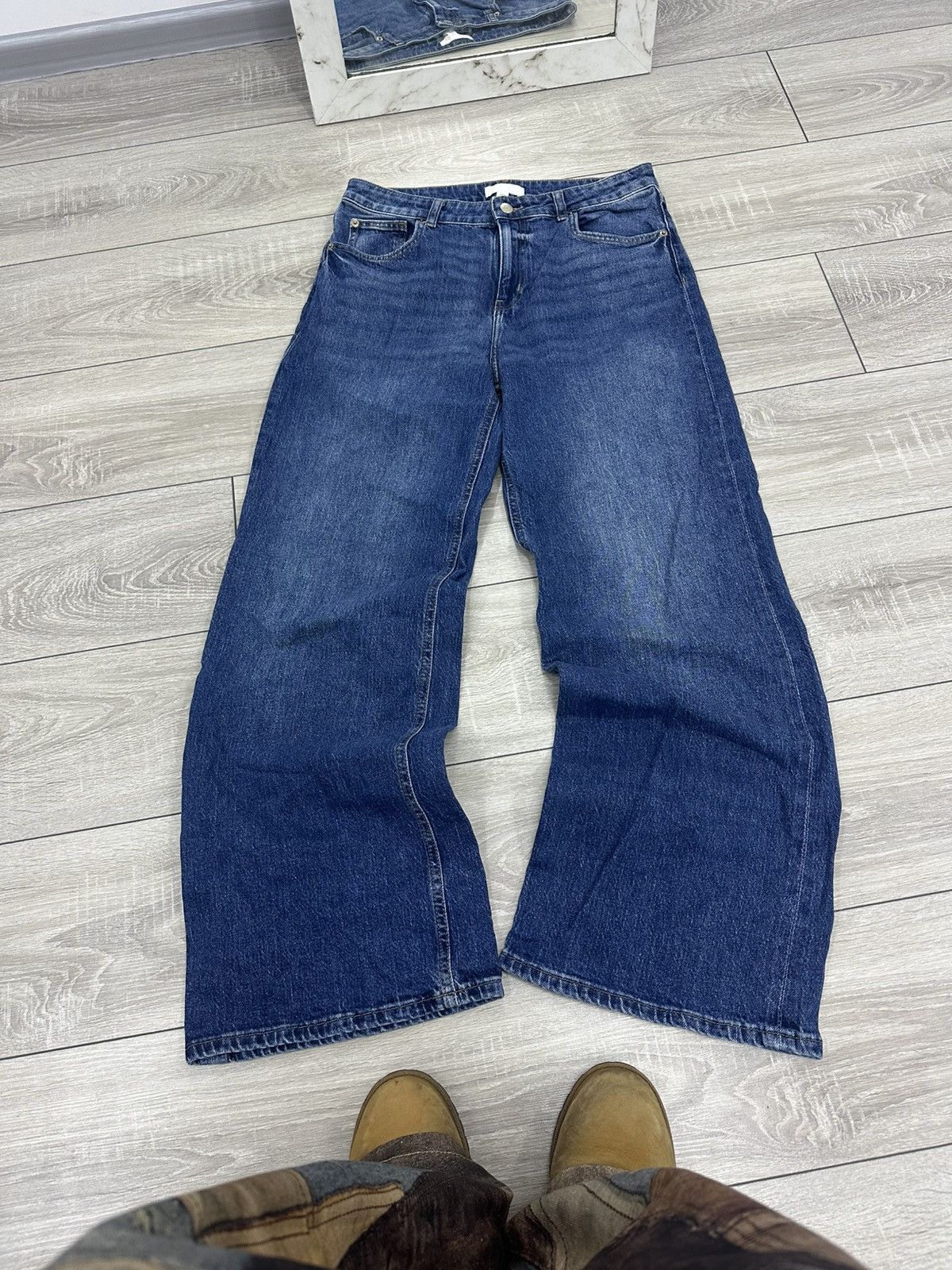 Vintage Baggy Loose Y2K Flared Bootcut Jeans Size US 32 / EU 48 - 3 Thumbnail