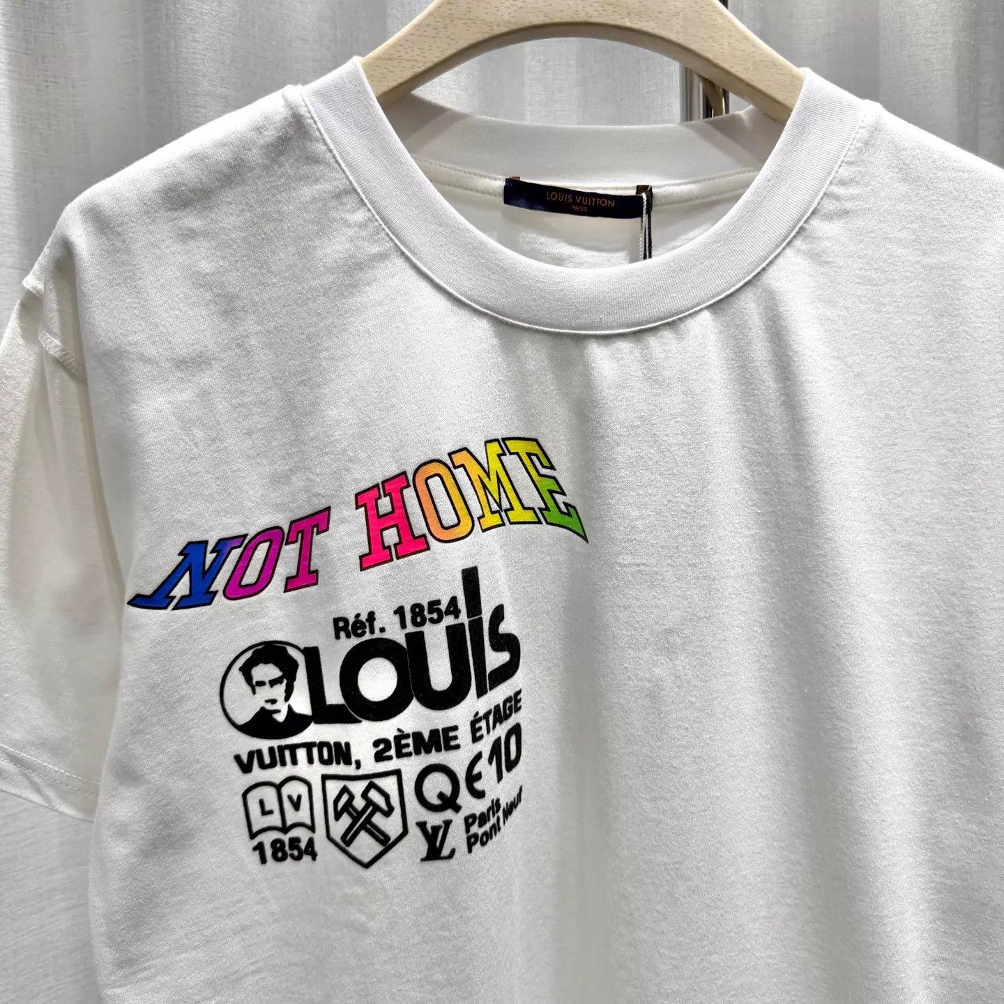 Louis Vuitton LV White Short Sleeve Tee M Tornado Flocked Logo Colorful Size US M / EU 48-50 / 2 - 3 Thumbnail