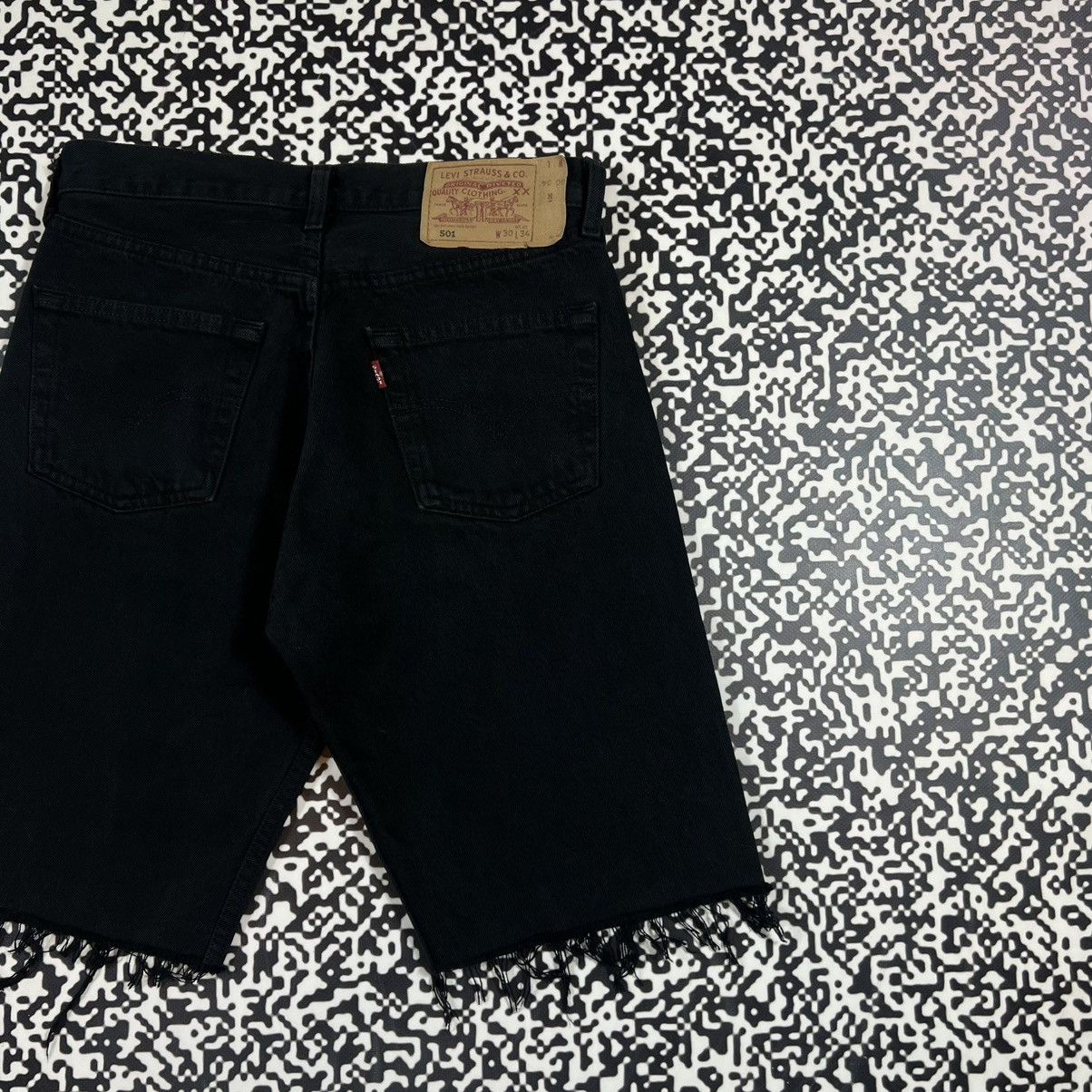 Levi's Vintage Y2K Levis 501 Denim Cropped Shorts Size US 30 / EU 46 - 4 Thumbnail