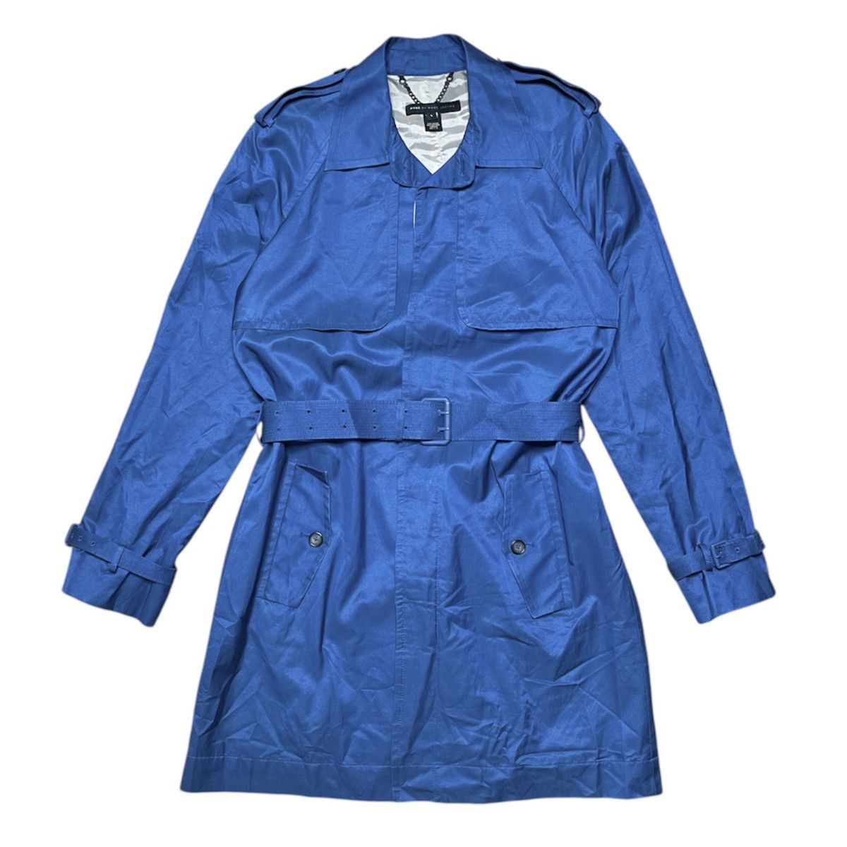 Designer × Marc by Marc Jacobs × Vintage y2k blue marc jacobs trench coat Size US L / EU 52-54 / 3 - 1 Thumbnail