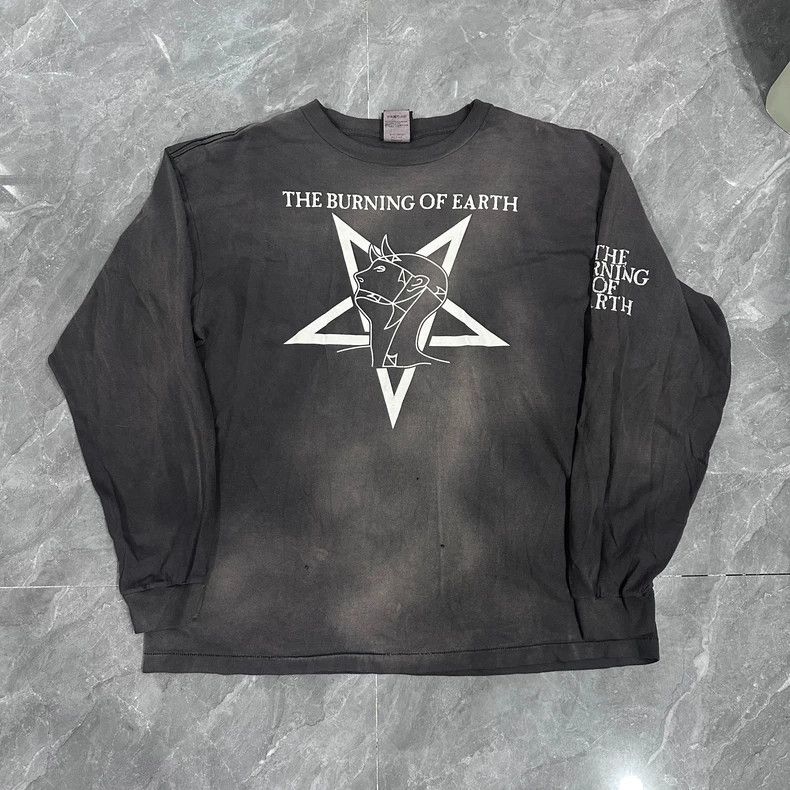 Saint Michael Saint Michael Washed Long Sleeve Graphic Top- dmc Size US XL / EU 56 / 4 - 1 Thumbnail