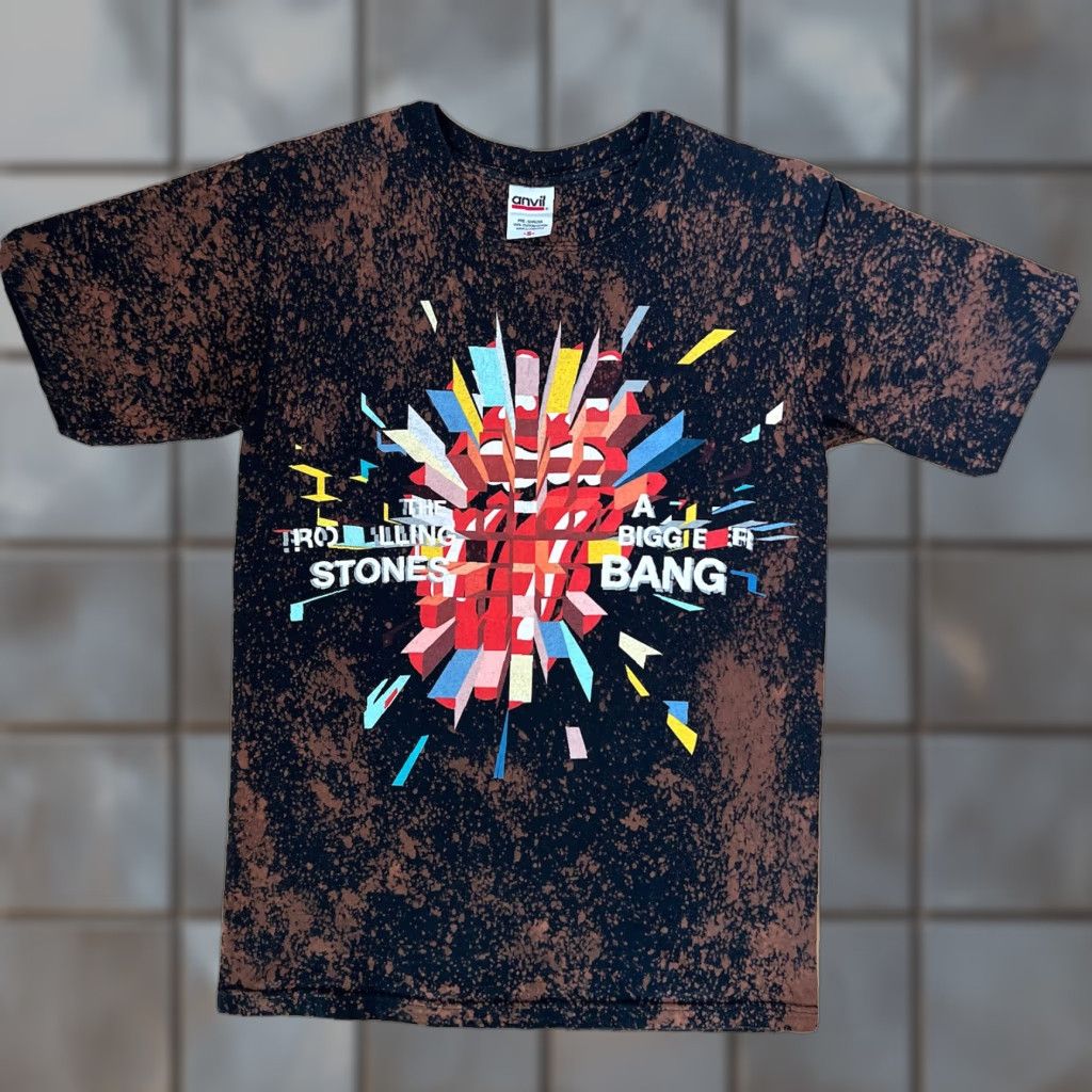 Anvil VINTAGE Rolling Stones A Bigger Bang Tour Shirt Small Black Mens T-Shirt Rock Music Band Logo Cute Size US S / EU 44-46 / 1 - 1 Thumbnail