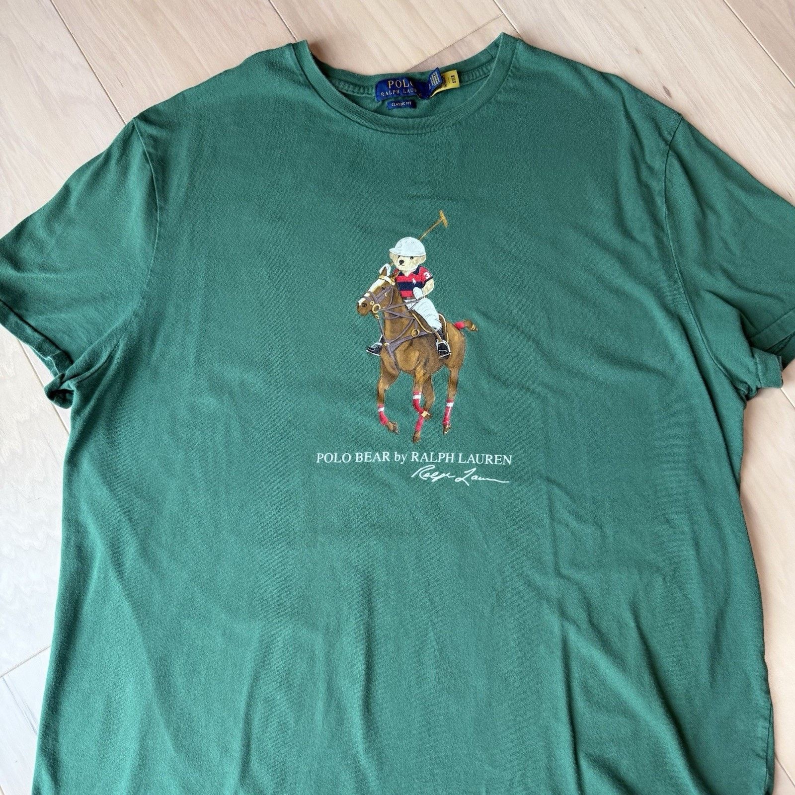 Polo Ralph Lauren Polo Ralph Lauren Bear Shirt XL Green Horse New York Size US XL / EU 56 / 4 - 3 Thumbnail