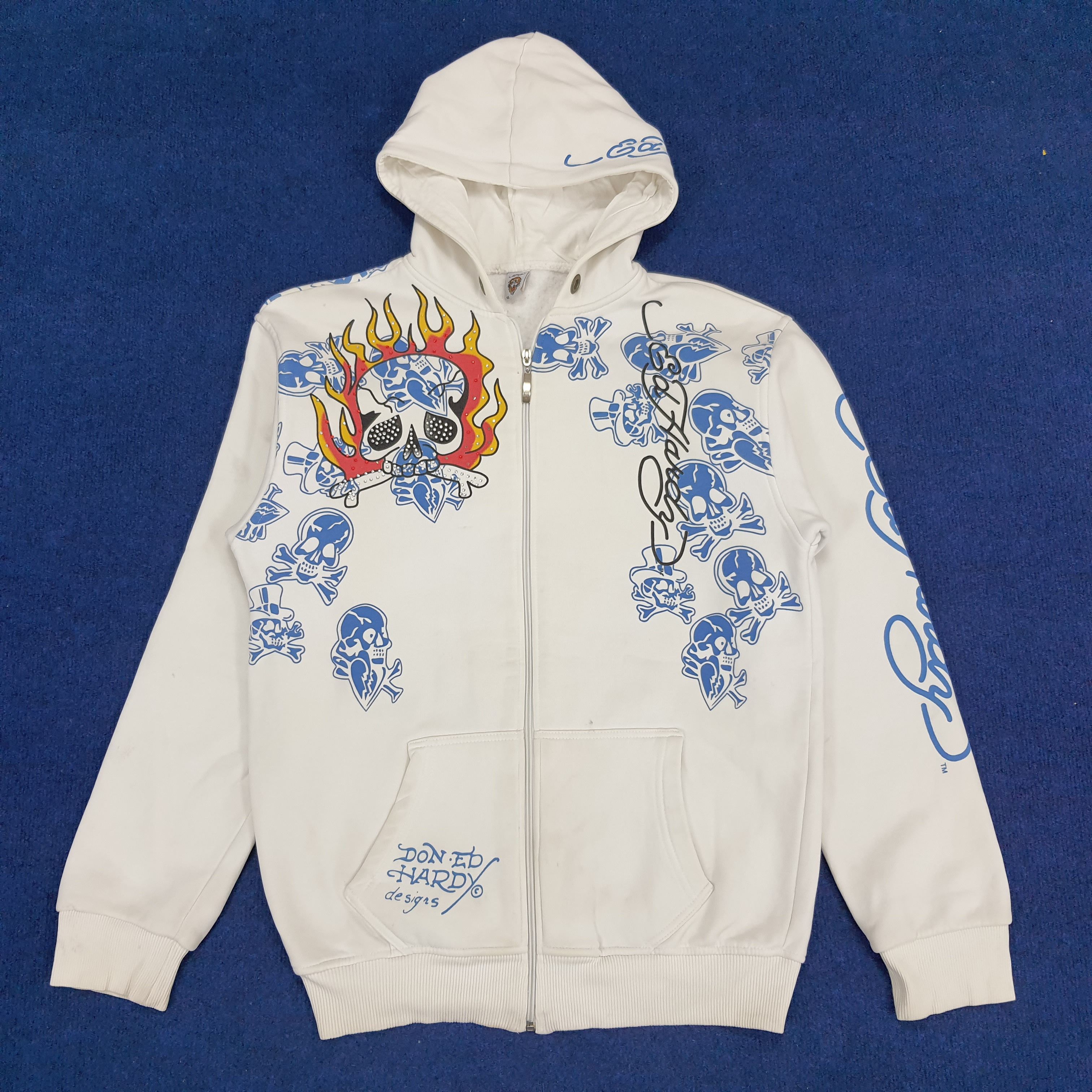 Christian Audigier × Ed Hardy × Vintage Vintage Ed Hardy by Christian Audigier Overprint Hoodies Size US M / EU 48-50 / 2 - 3 Thumbnail