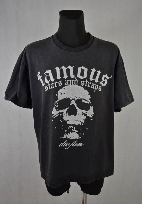 Famous Stars And Straps × Vintage Vintage 90's Famous Star and Straps Die Fun Tee XL Size US XL / EU 56 / 4 - 1 Thumbnail