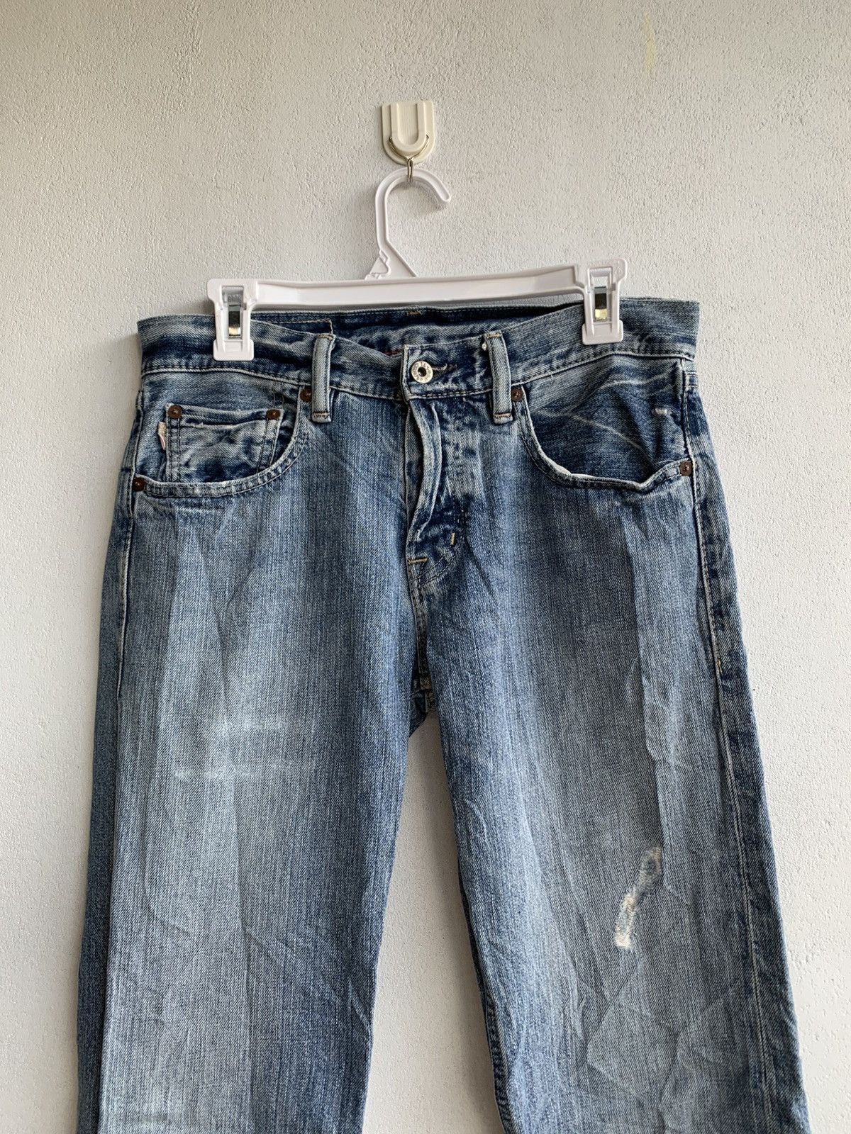 RRL Ralph Lauren × Ralph Lauren × Vintage Vintage RRL Japanese Denim Distressed Size US 30 / EU 46 - 4 Thumbnail