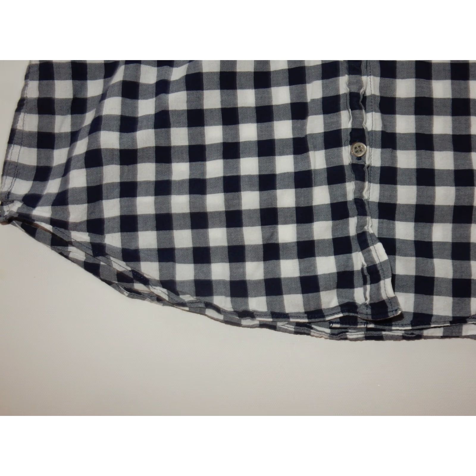 J.Crew J.CREW Button Front Shirt Size S Women Long Sleeve Blue 100% Cotton Check Button-Up Shirt Size S / US 4 / IT 40 - 2 Thumbnail