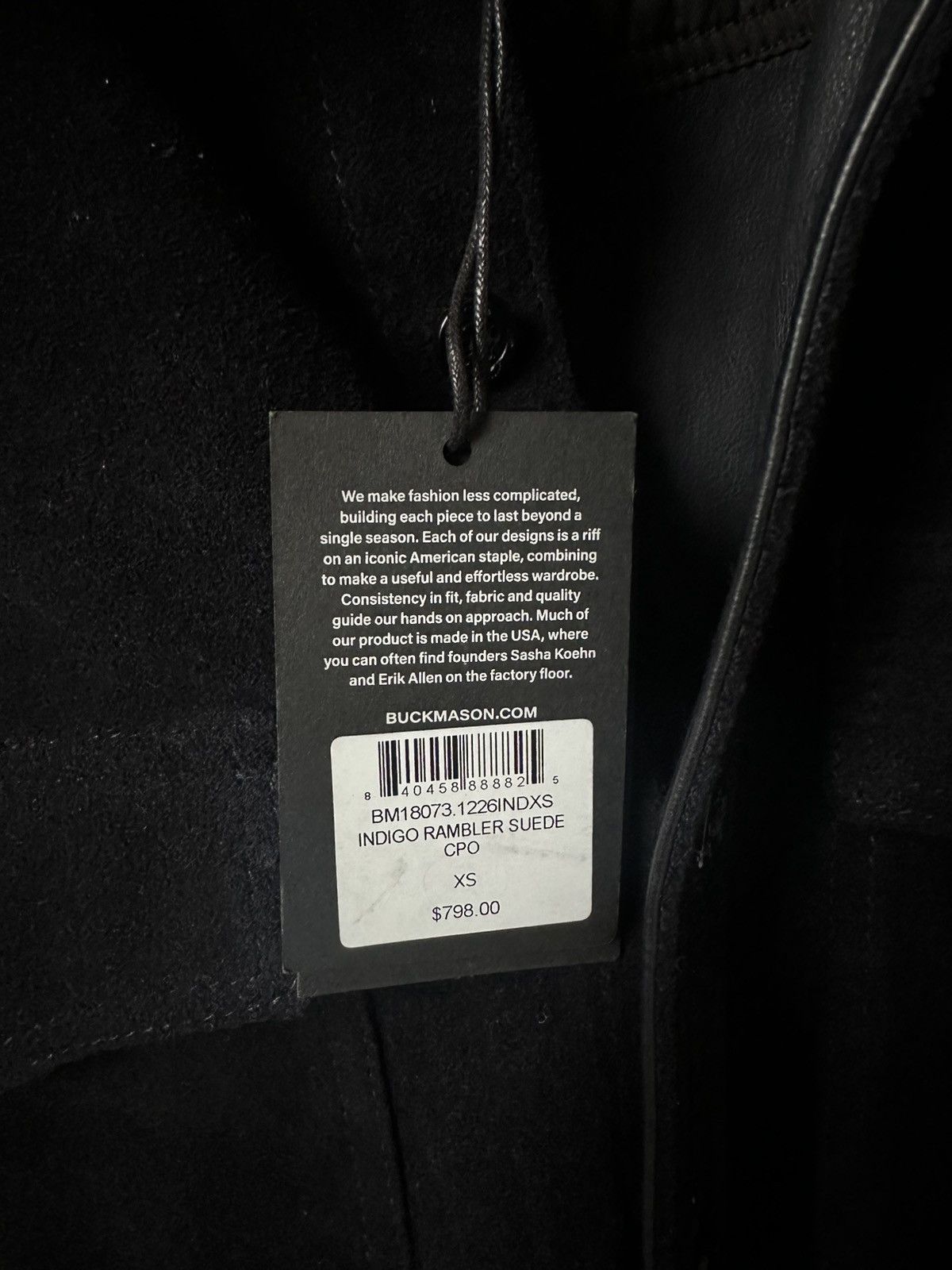 Buck Mason (BNWT) Suede Leather western shirt Size US S / EU 44-46 / 1 - 3 Thumbnail