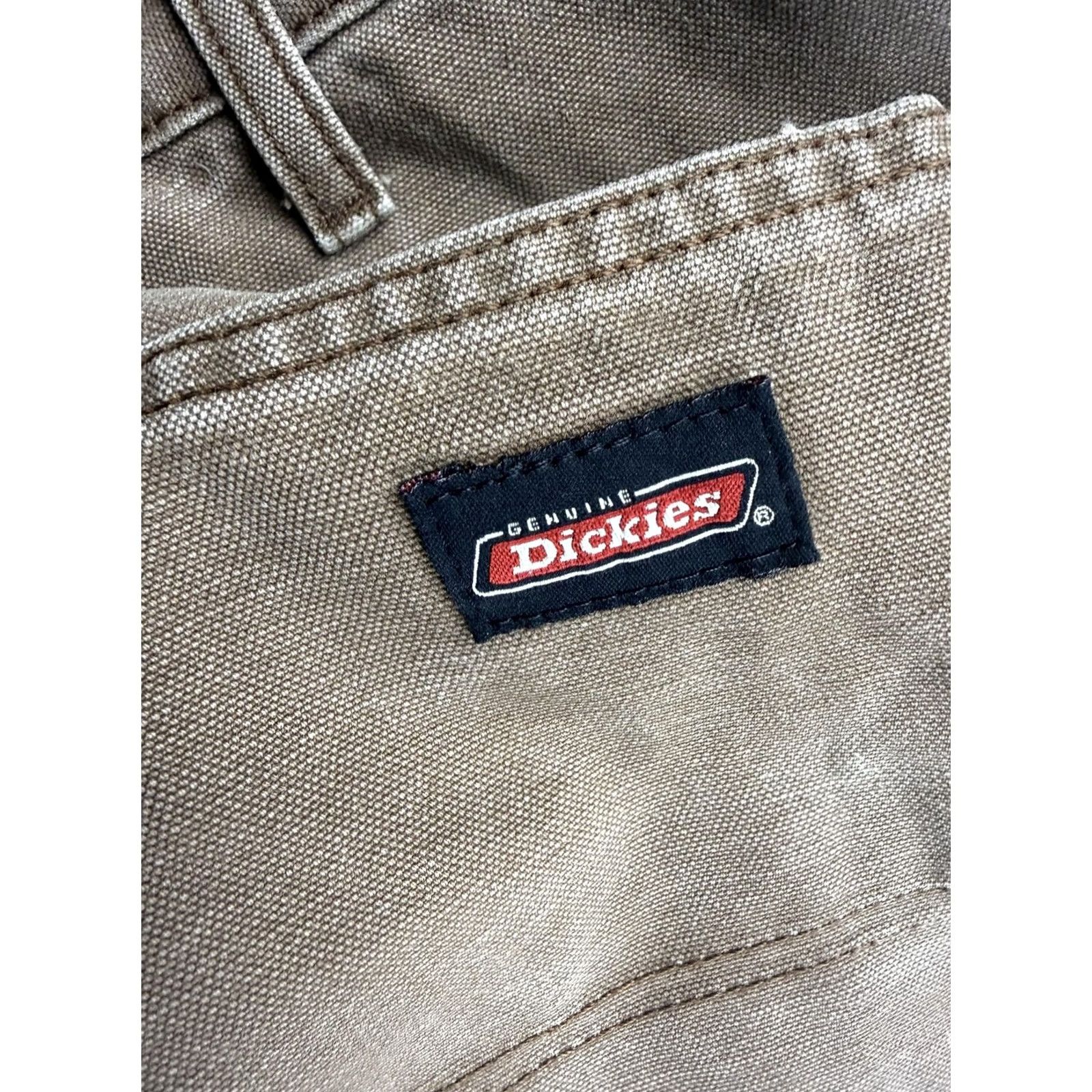 Dickies Dickies Brown Carpenter Pants Mens 34x30 Relaxed Fit Canvas Workwear Size US 34 / EU 50 - 7 Thumbnail