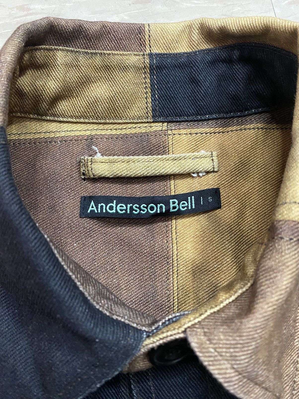 Andersson Bell × Designer Andersson Bell leather patchwork print shirt Size US S / EU 44-46 / 1 - 6 Thumbnail