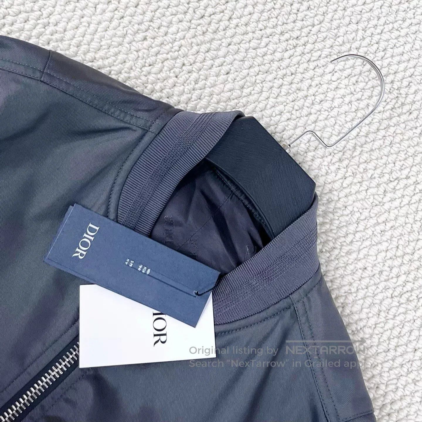 Dior Dior Black Gray Embroidered Flight Jacket. Size US M / EU 48-50 / 2 - 3 Thumbnail