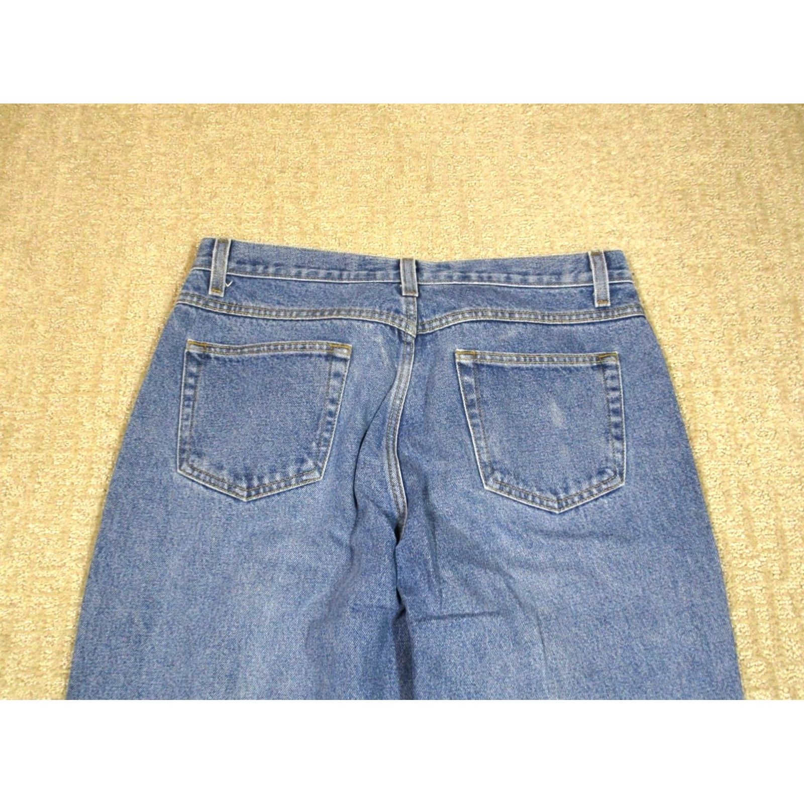 Vintage Vintage Rocky Mountain Jeans Women 32x34 Blue Straight Western Pants Light Wash Size 24" / US 00 / IT 34 - 4 Thumbnail