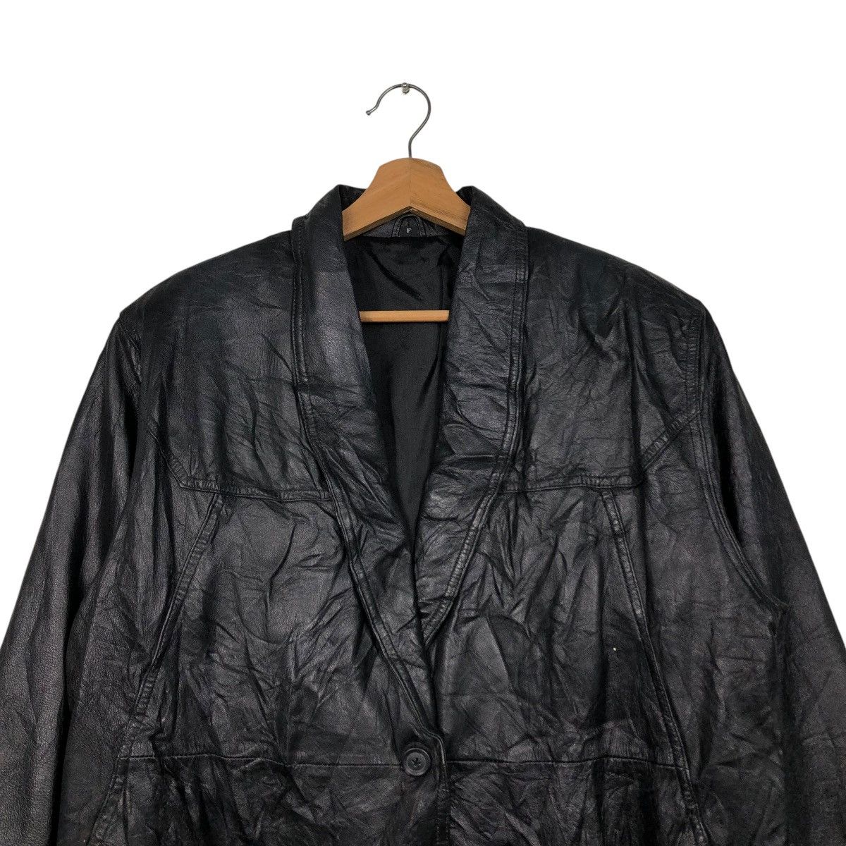 Japanese Brand 🔥VINTAGE BIKER LEATHER JACKET UNKNOWN BRAND ISSEY MIYAKE Size US M / EU 48-50 / 2 - 5 Thumbnail
