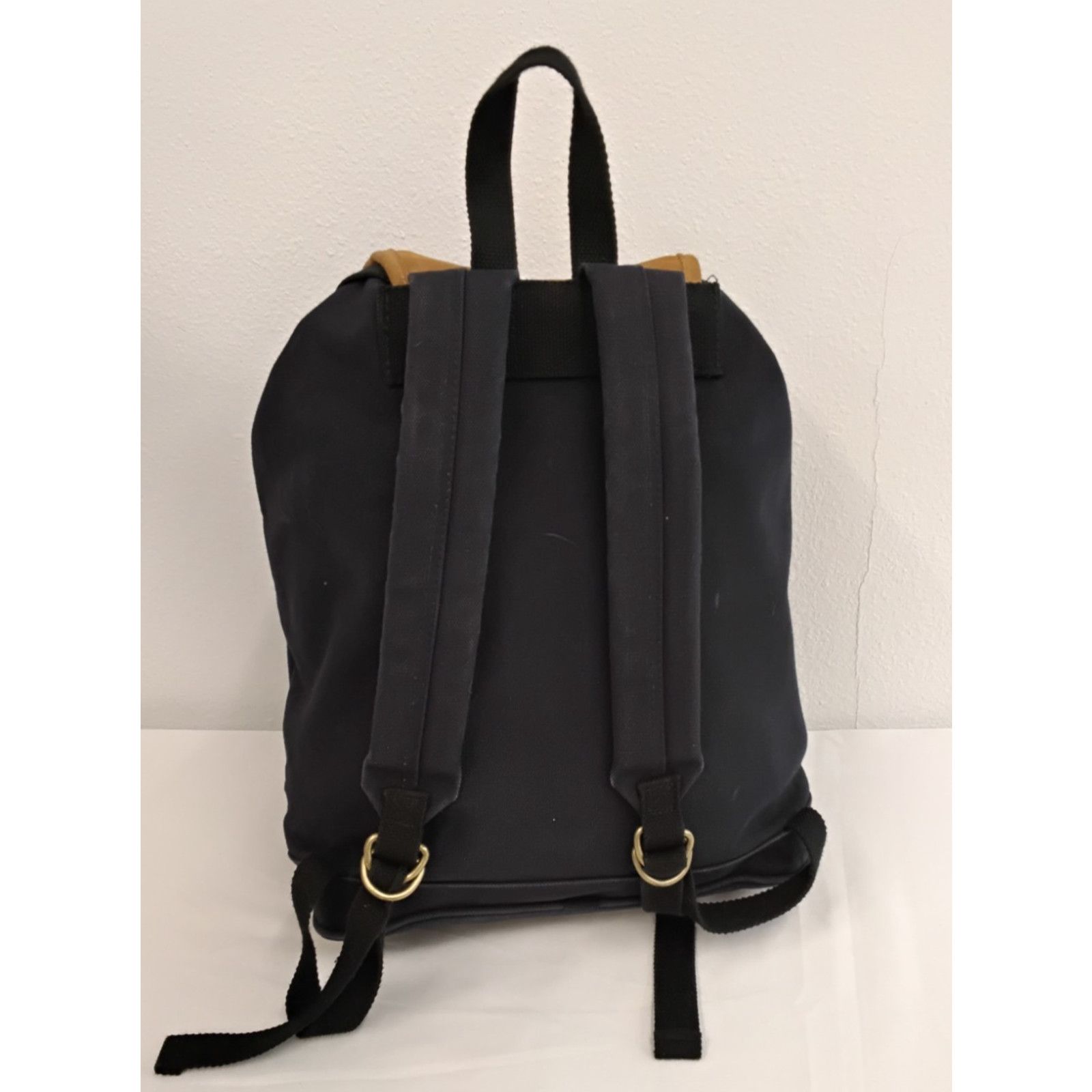 Eddie Bauer Eddie Bauer Canvas Backpack Black With Leather Trim Vintage Size ONE SIZE - 6 Thumbnail