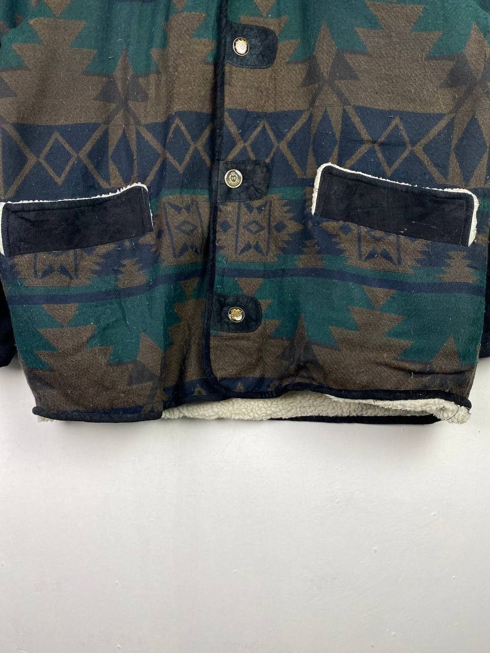 Italic via nova pelle navajo suede jacket fleece lining nice design Size US XL / EU 56 / 4 - 3 Thumbnail