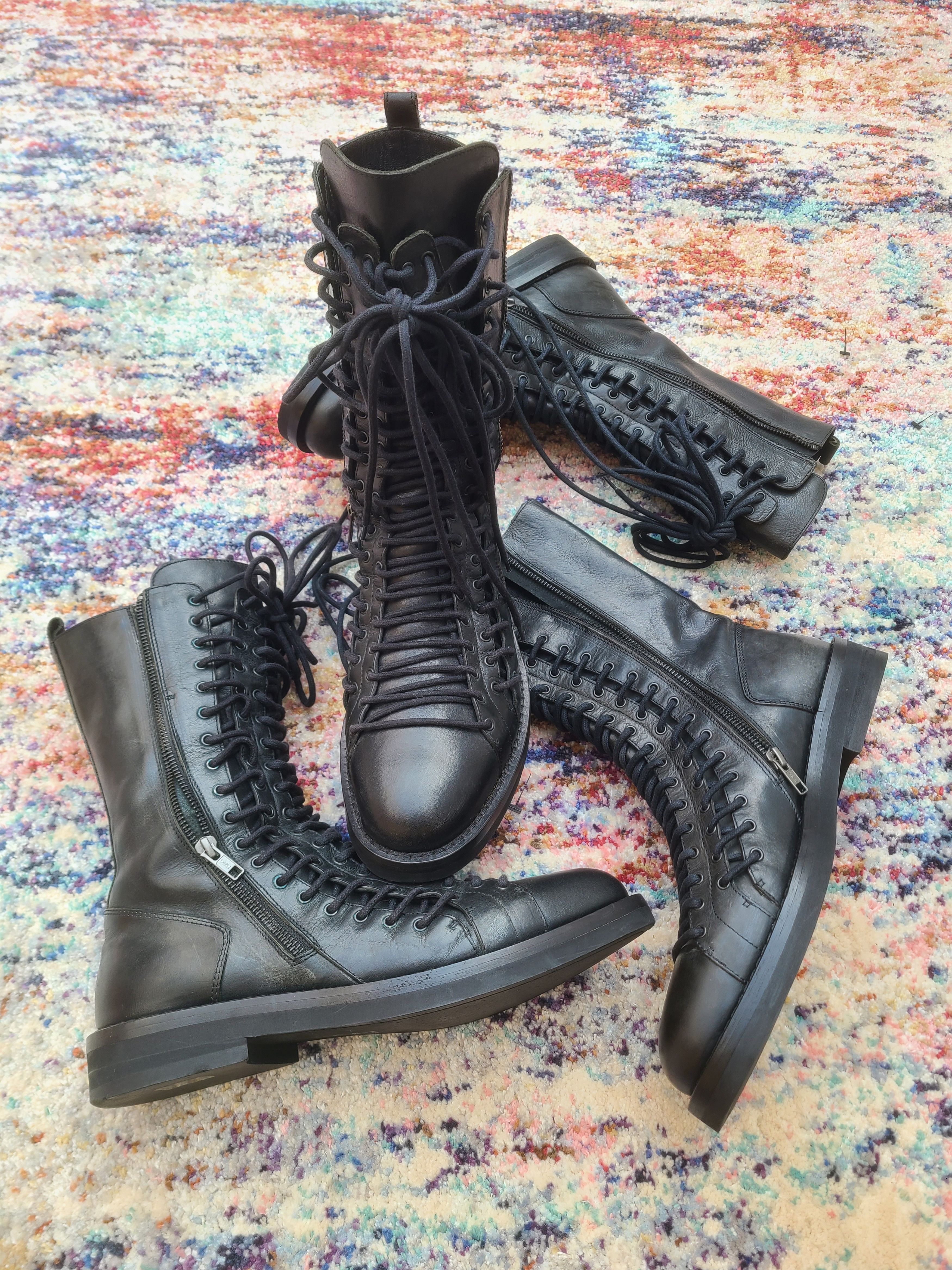 Ann Demeulemeester ANN DEMEULEMEESTER SIDE-ZIP BOOTS | Grailed