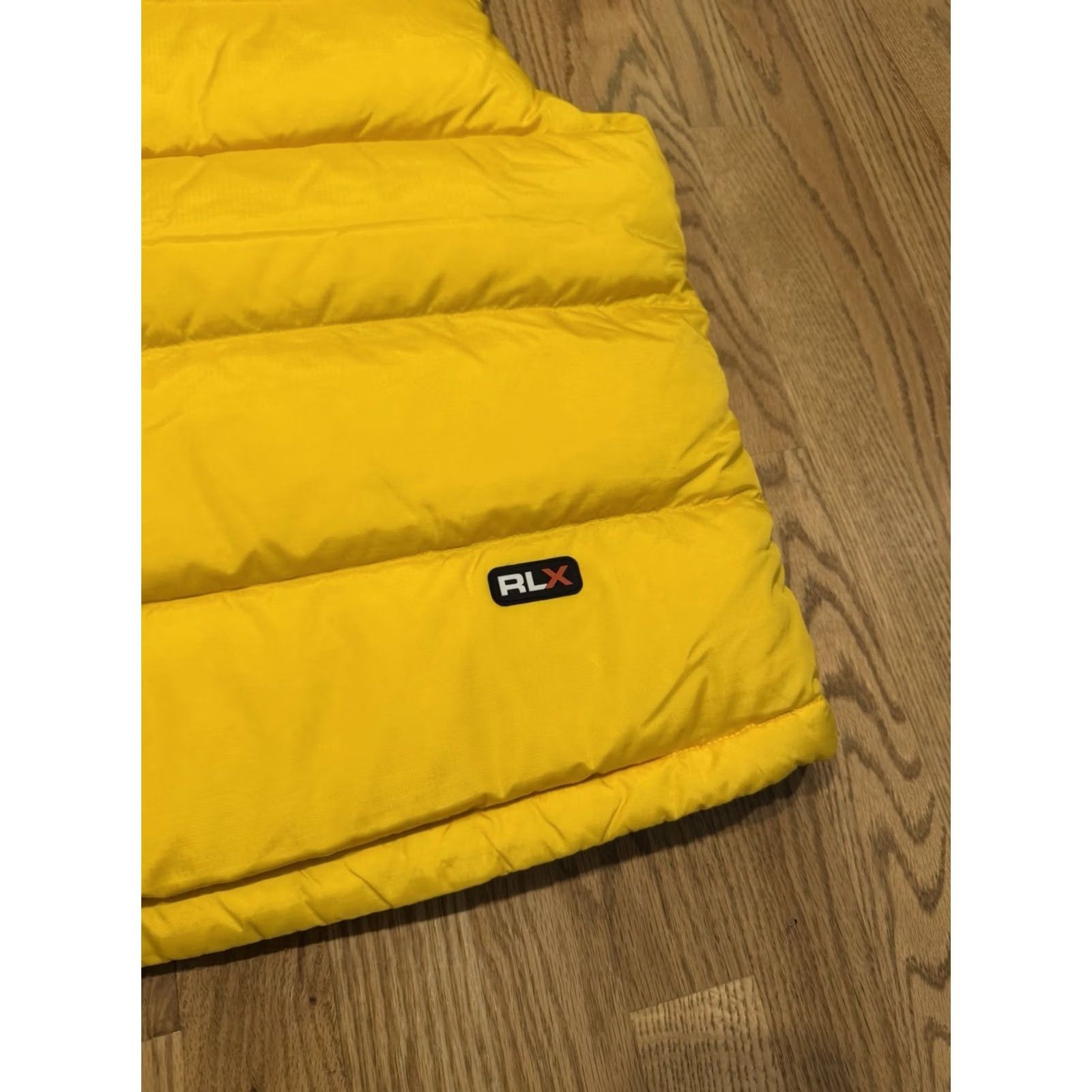 RLX Ralph Lauren VINTAGE RLX Polo Sport Down Puffer Vest Jacket Women’s Large Yellow Vest Puffer Zip Logo Size L / US 10 / IT 46 - 4 Thumbnail