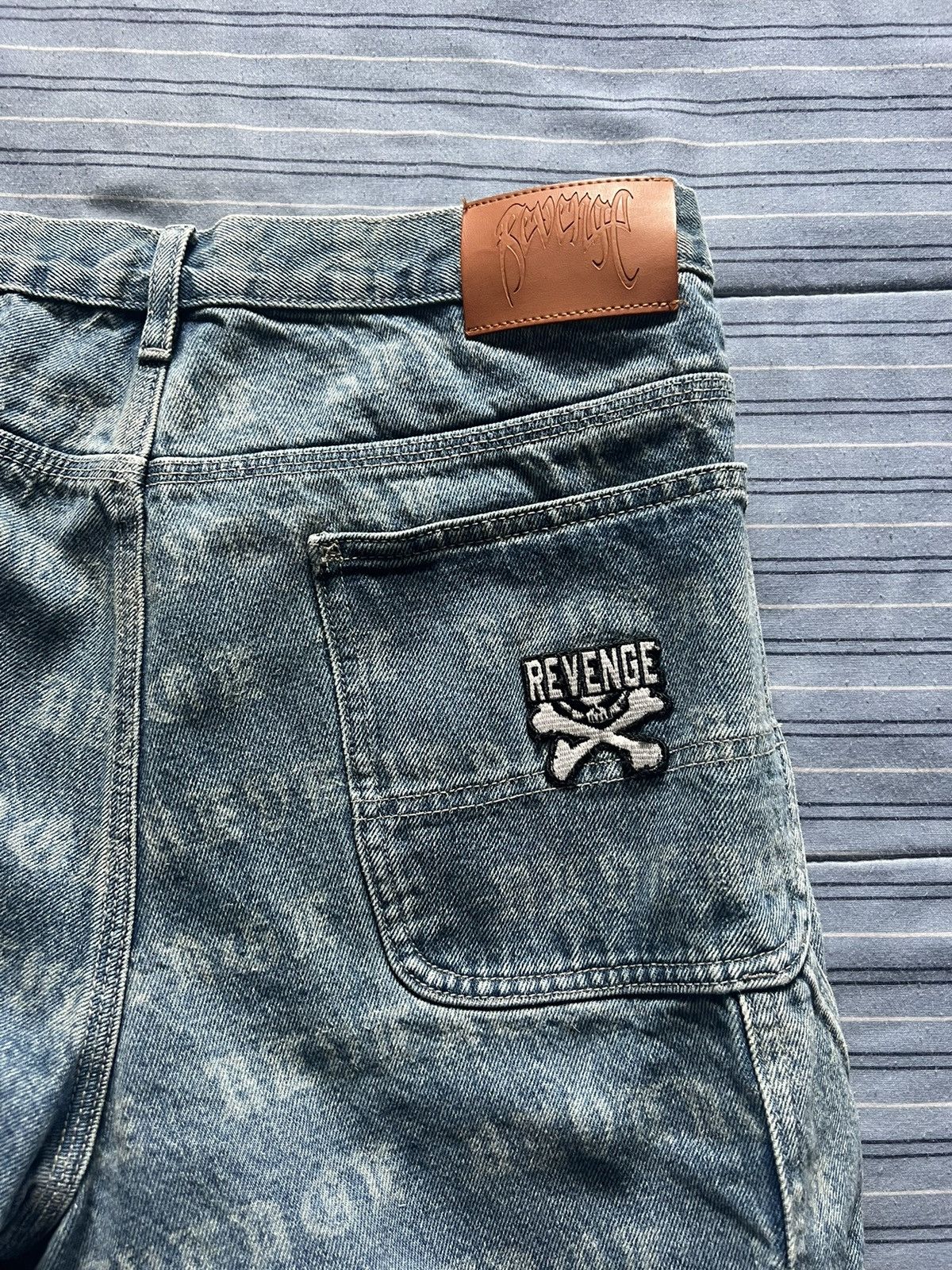 Revenge Revenge Denim Carpenter Shorts Size US 33 - 3 Thumbnail