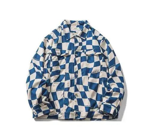Japanese Brand New 2022 Futuristic Checkered Bomber Jacket Size US M / EU 48-50 / 2 - 3 Thumbnail