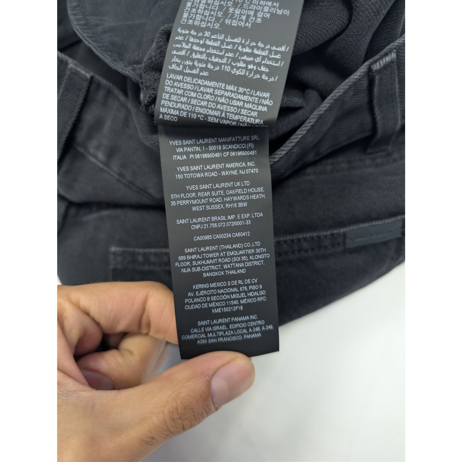 Saint Laurent Paris o1rshd1 Lame Orghini Baggy Ballon Denim Pants in Ewan Black Size US 32 / EU 48 - 20 Thumbnail