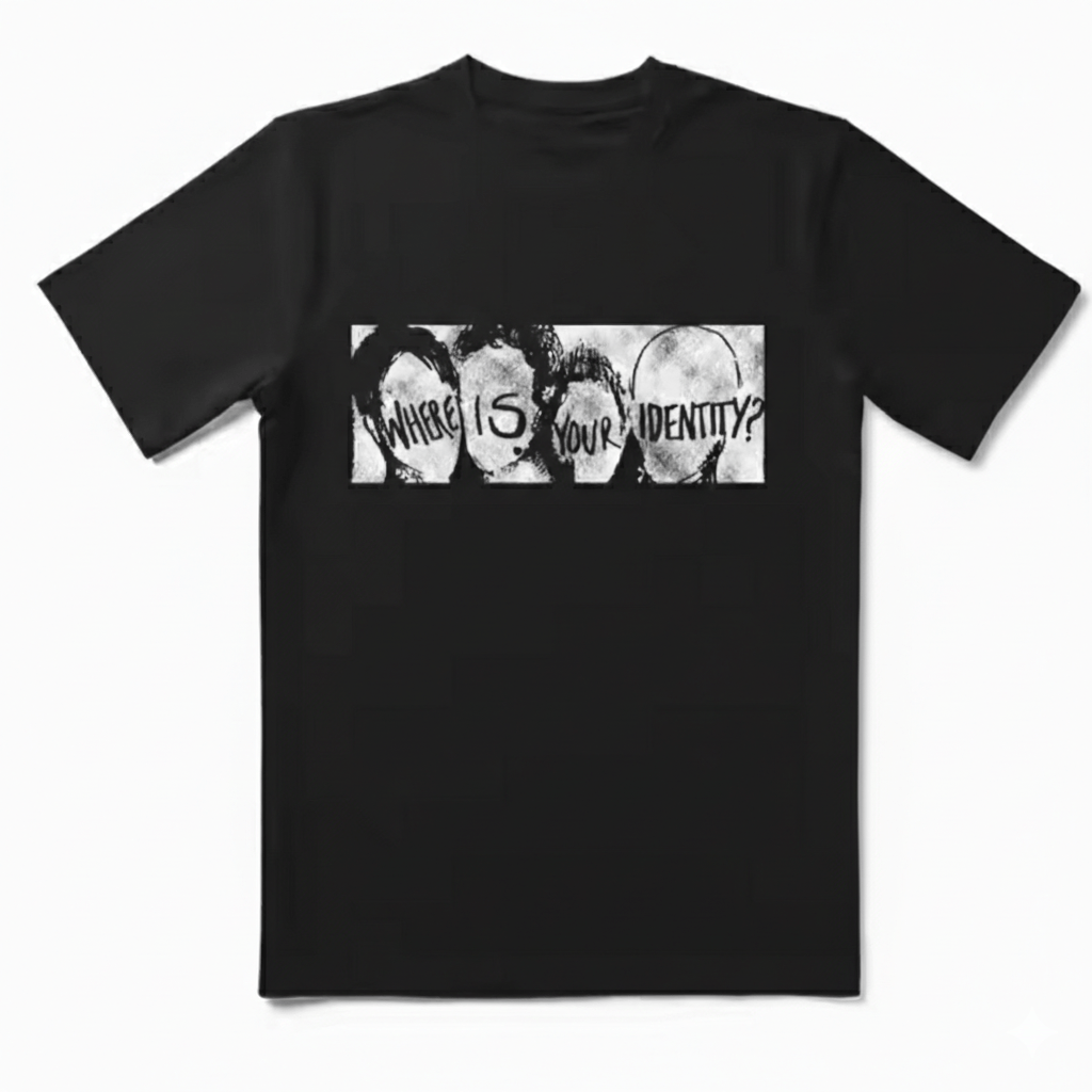 Other Y2K Street Retro Your Identity High Quality Black T-Shirt Size US XXL / EU 58 / 5 - 1 Thumbnail