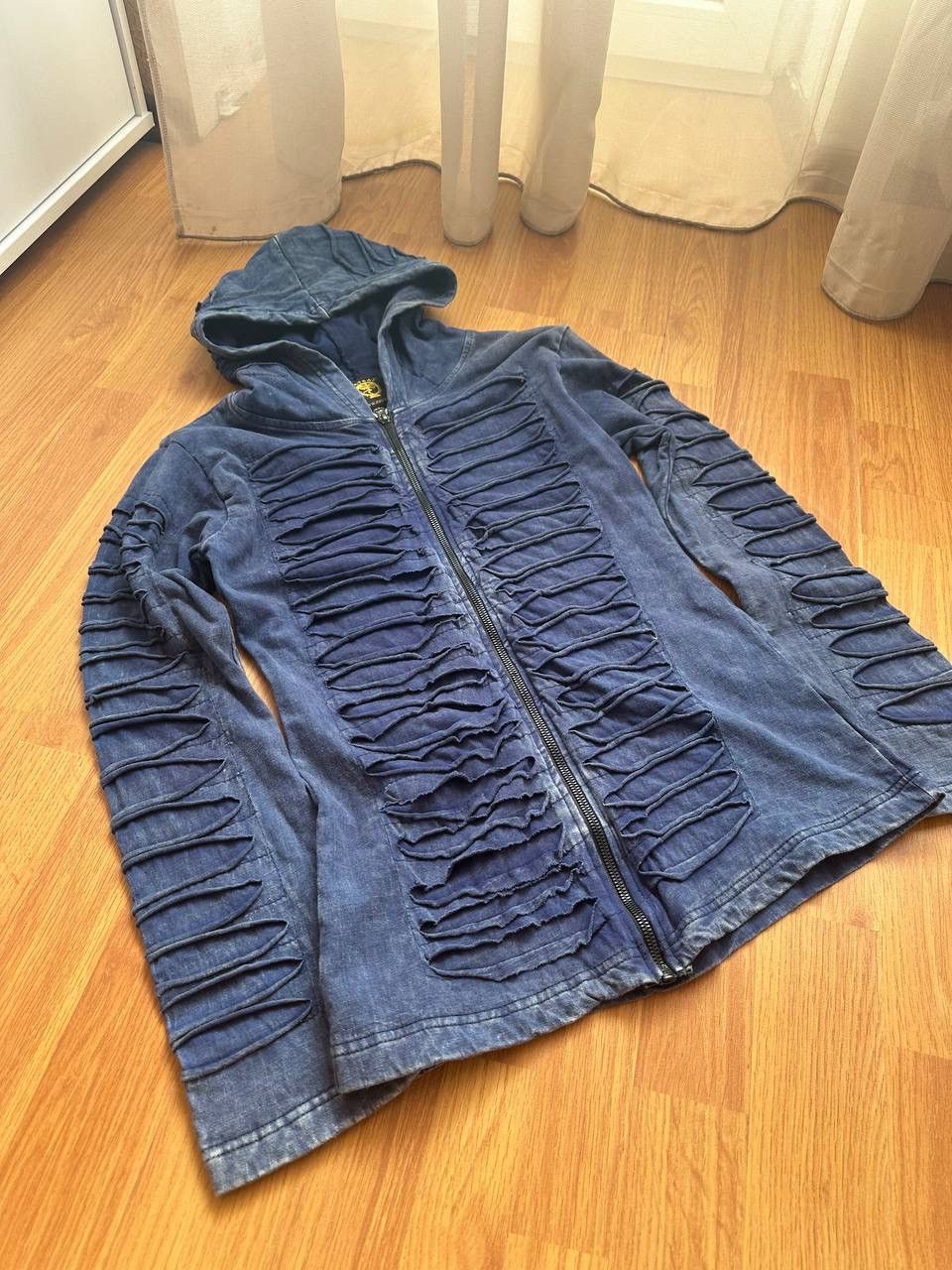 Vintage Y2K 🔥 Opium Nepal Razor Cut Zip Size L / US 10 / IT 46 - 3 Thumbnail