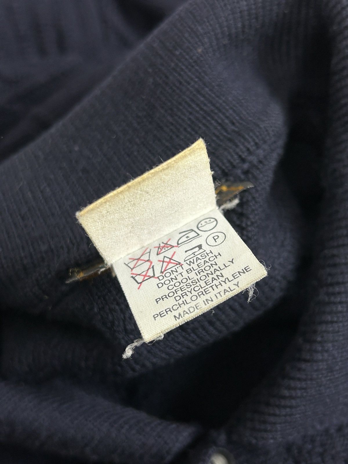 Fendi 90s Vintage Fendi Uomo Monogram Wool Collared Sweater Size US M / EU 48-50 / 2 - 10 Thumbnail