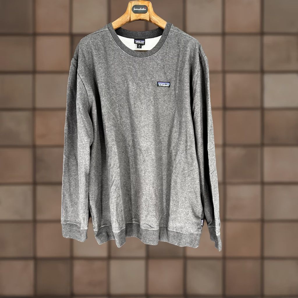 Patagonia Patagonia Men's P-6 Label Uprisal Crew Neck 2XL Grey Sweatshirt Pullover Sweatshirt Pullover Size US XXL / EU 58 / 5 - 1 Thumbnail