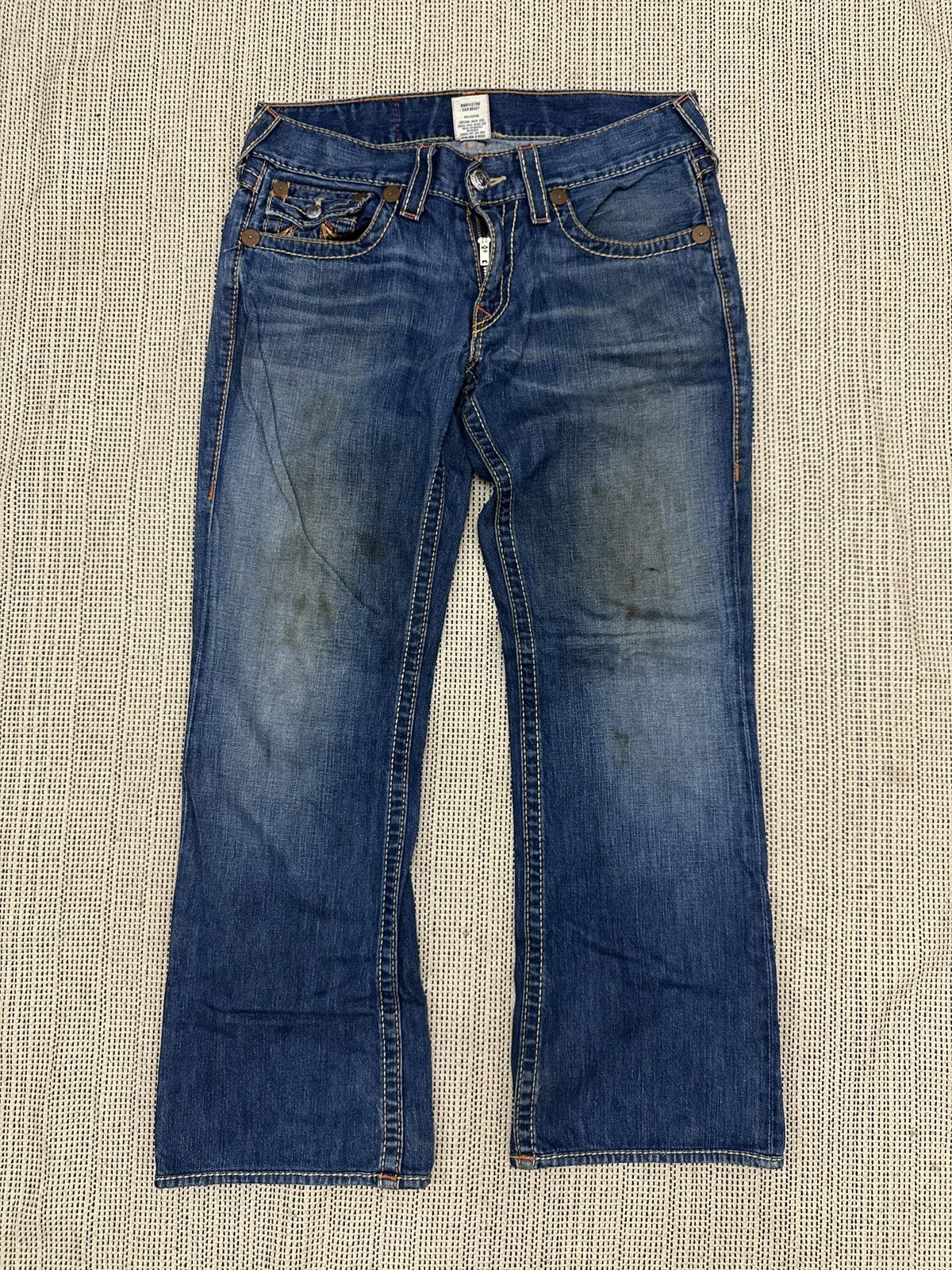 True Religion × Vintage 🔥🔥🔥Crazy Vintage True Religion Emo Grunge Goth HipHop Jeans Size US 32 / EU 48 - 2 Thumbnail