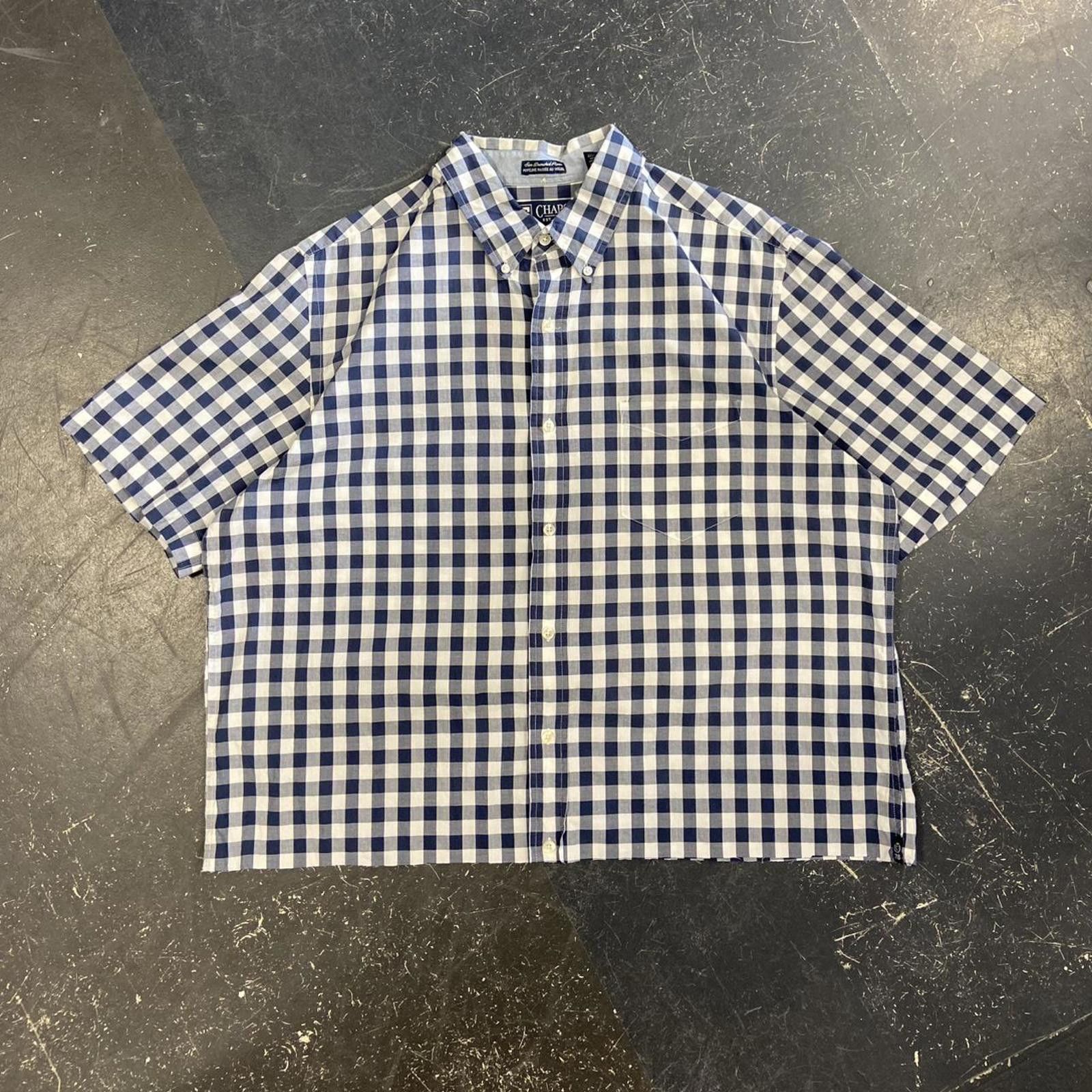 Vintage Vintage Cropped Chaps White / Navy Plaid Button Up Size US XL / EU 56 / 4 - 1 Thumbnail