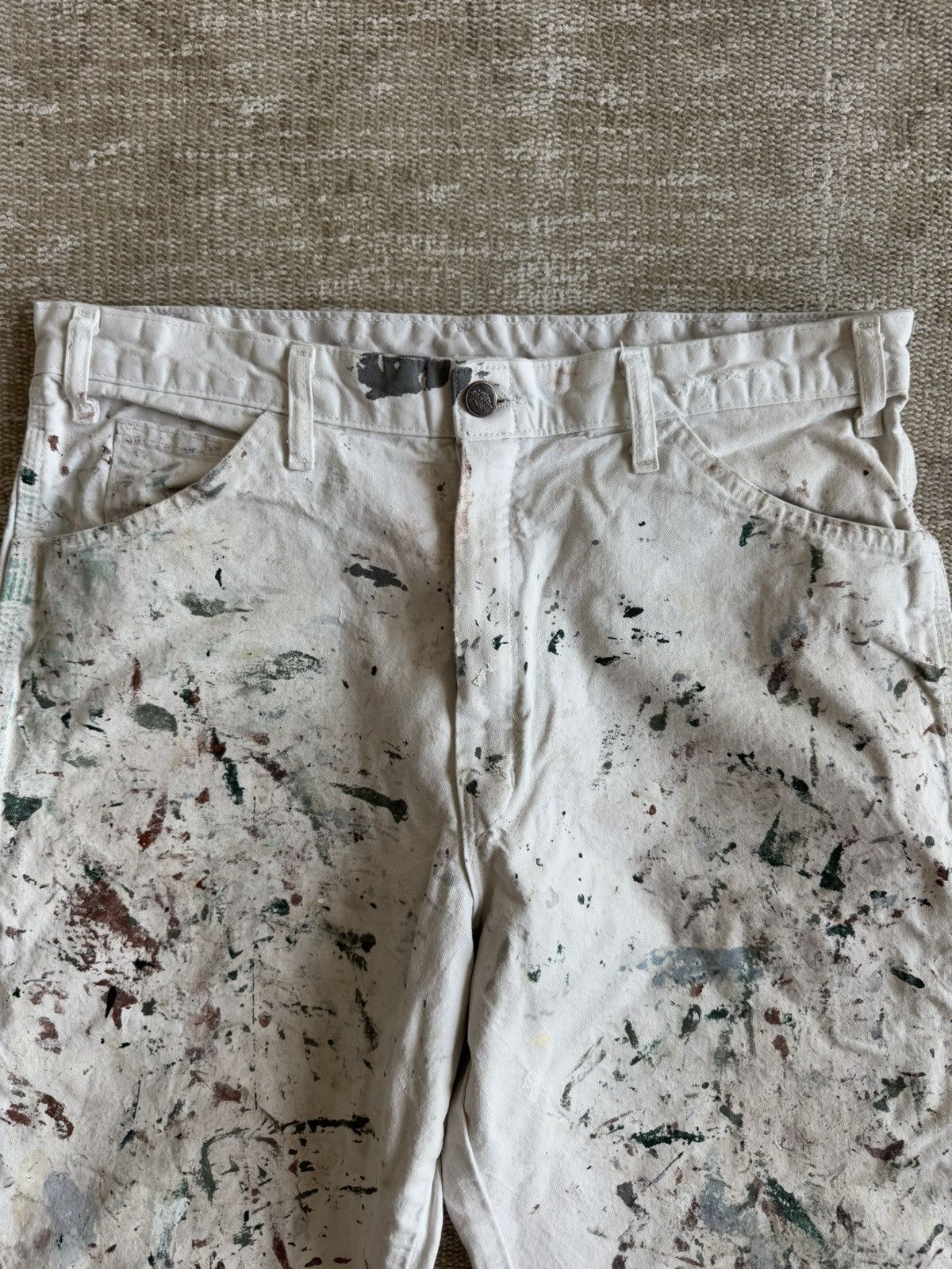 Dickies Whit paint splatter Dickies workwear carpenter pants 34 x 34 Size US 34 / EU 50 - 3 Thumbnail