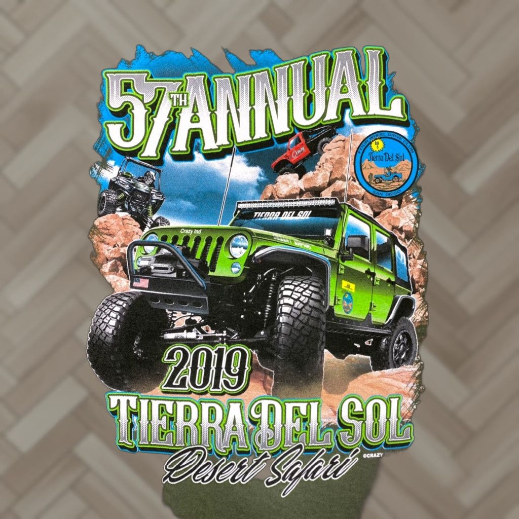 Vintage Tierra Del Sol Desert Safari Graphic T Shirt M Green Off Roading Truck SUV #6325 Mens Short Sleeve Crew Neck Jacket? Size US M / EU 48-50 / 2 - 1 Thumbnail