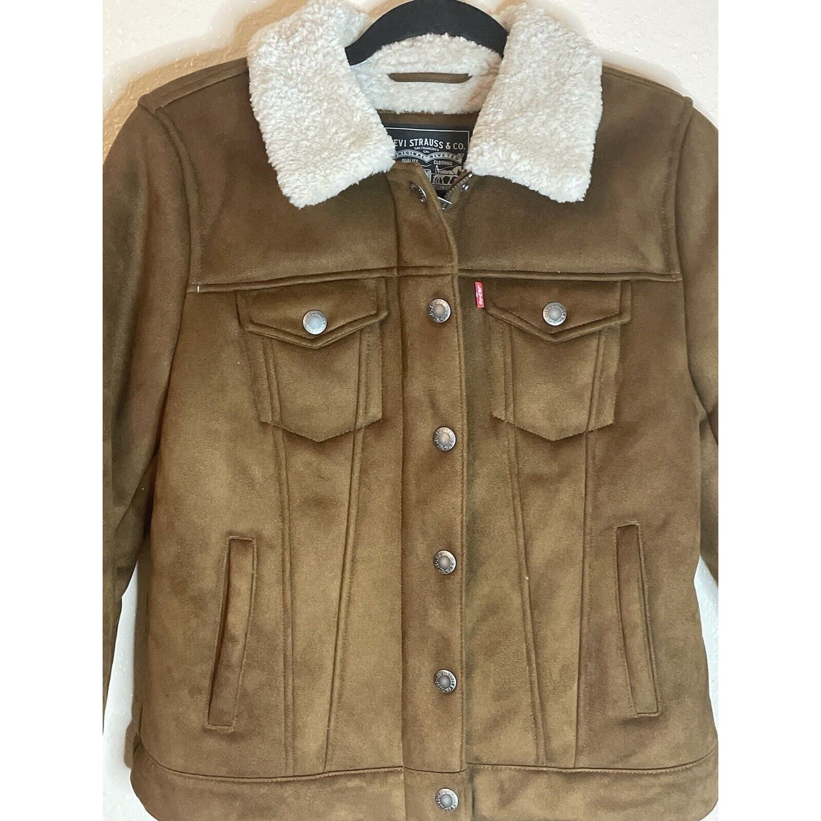 Levi's Levi's suede bomber jacket. Woman’s Size Small. Size S / US 4 / IT 40 - 1 Thumbnail