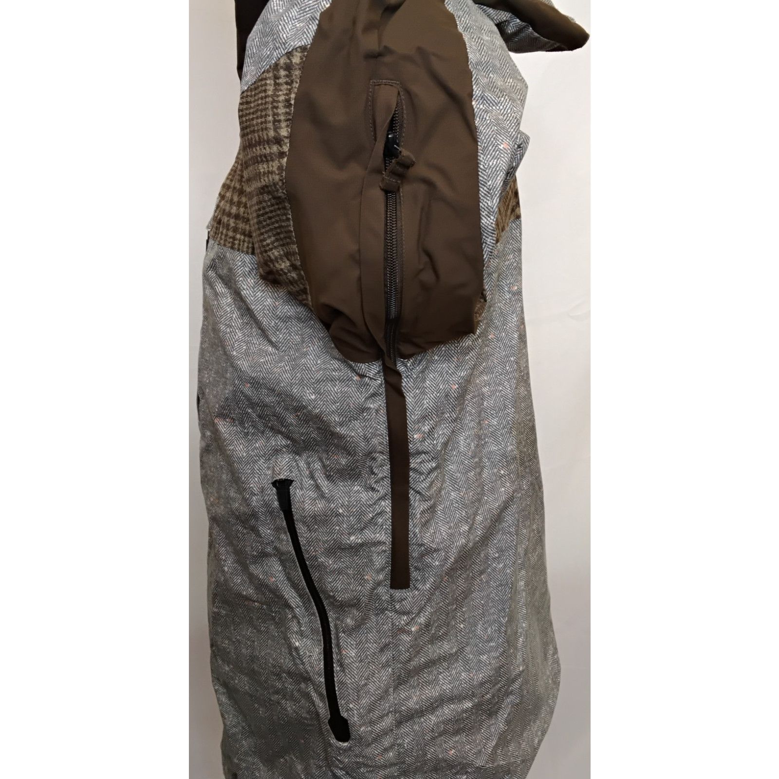 Burton Burton Snowboard Jacket Men's L Brown/Gray Herringbone Size US L / EU 52-54 / 3 - 7 Thumbnail