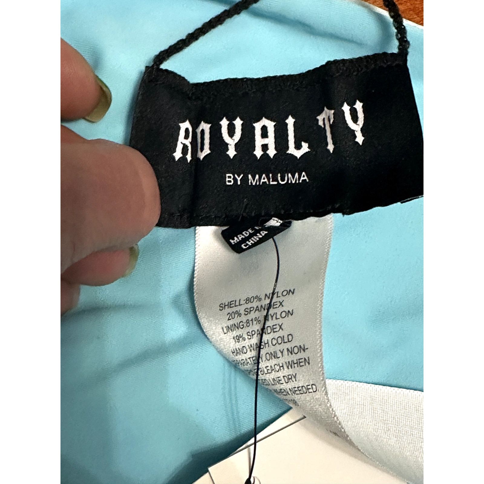 Other Royalty By Maluma Bikini Bottoms Cheeky Cut Camo Blue XL NWT Size ONE SIZE - 8 Thumbnail