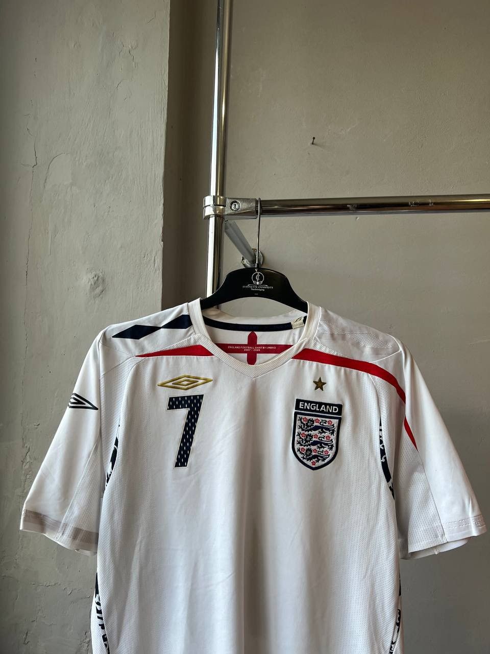 Umbro 2007/09 ENGLAND TEAM #7 WALCOTT SOCCER JERSEY FOOTBALL SHIRT Size US M / EU 48-50 / 2 - 3 Thumbnail
