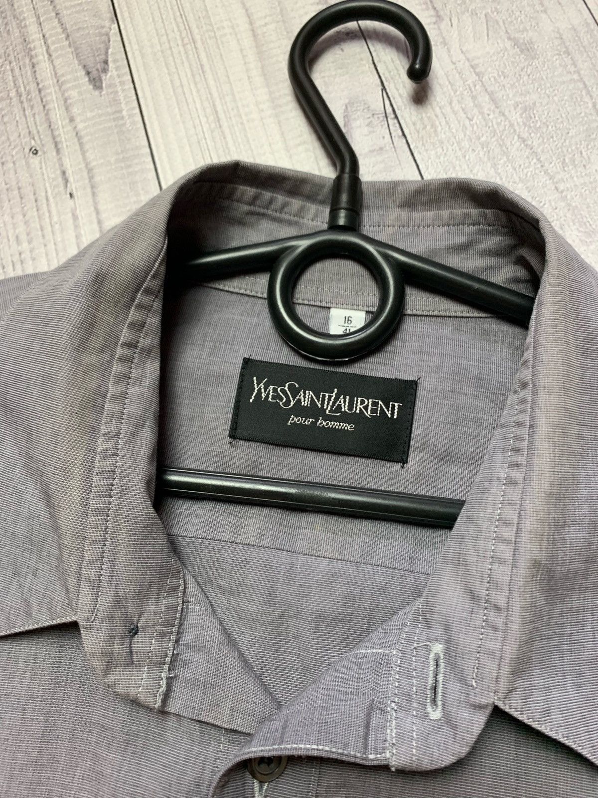 Yves Saint Laurent Yves saint Laurent vintage shirt ysl Size L Size US L / EU 52-54 / 3 - 4 Thumbnail