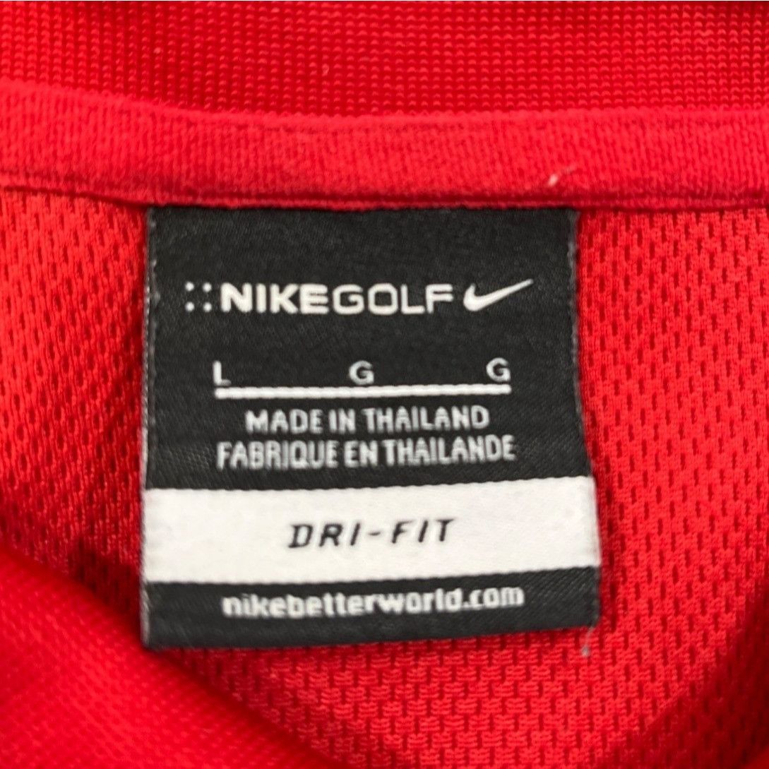 Nike Nike Golf Dri-Fit Men's Red Golf Shirt/Polo Size L SKU 4072 Size US L / EU 52-54 / 3 - 4 Thumbnail